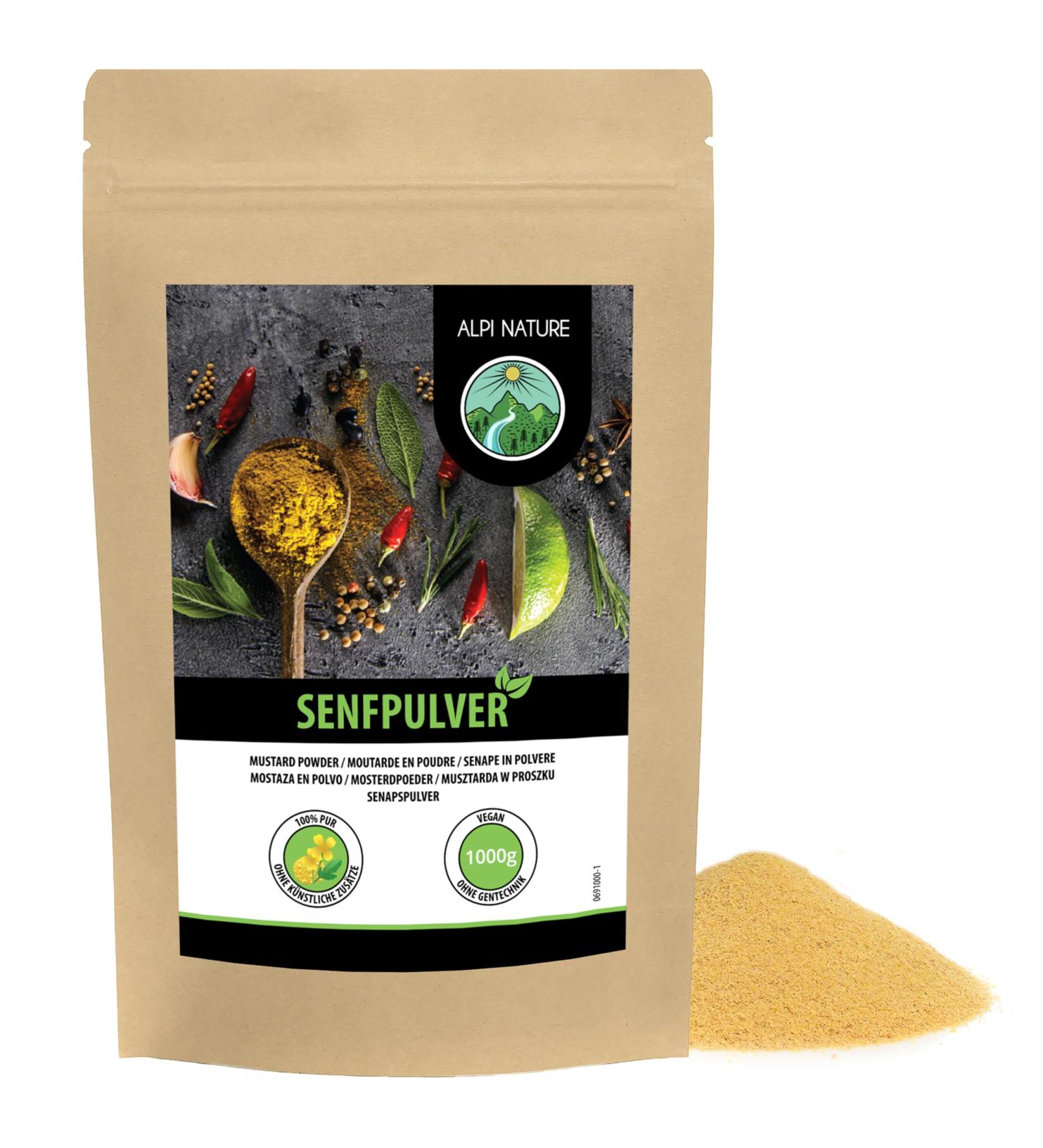  Alpi Nature Alpi Nature Yellow White Ground Mustard Seeds 1kg Mustard Seed Powder - Buy Online on GoSupps.com