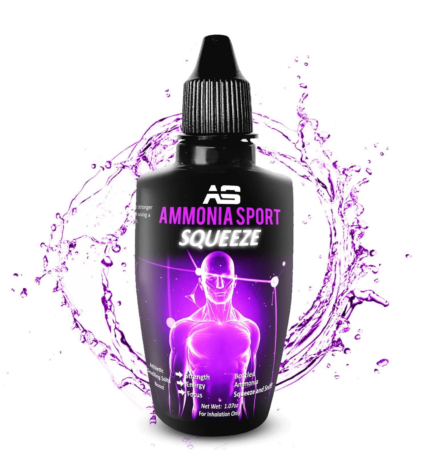 AmmoniaSport Smelling Salts for Athletes - Pre-Activated Powerlifting Inhalant with Multiple Uses - Rush Alert Supplement for Energy and Focus - Buy Online on GoSupps.com
