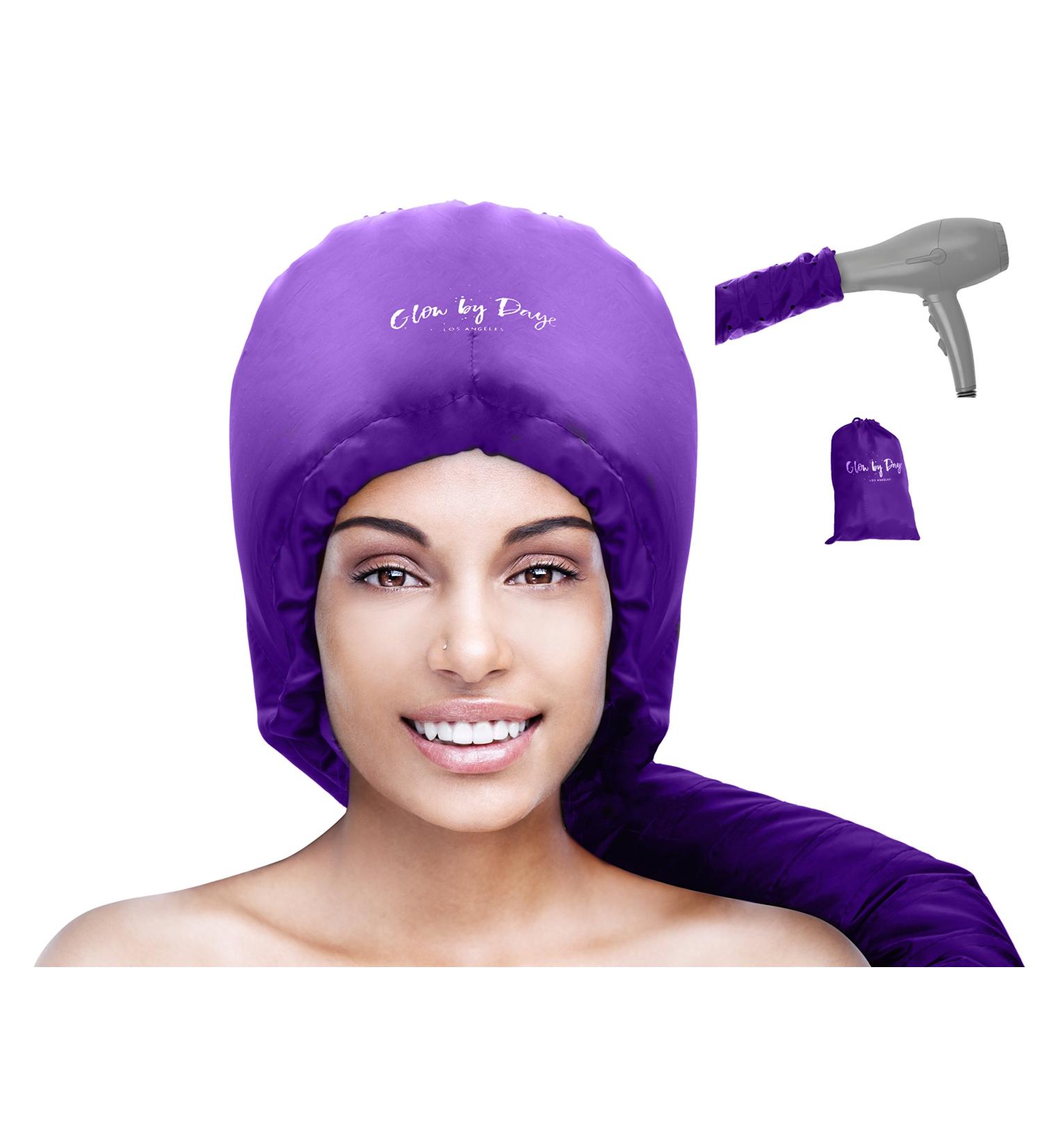 Glow by Daye Bonnet Hood Hair Dryer Attachment - Extra-Large Purple | At-Home Hair Dryer Hood for Handheld Dryers - Buy Online on GoSupps.com