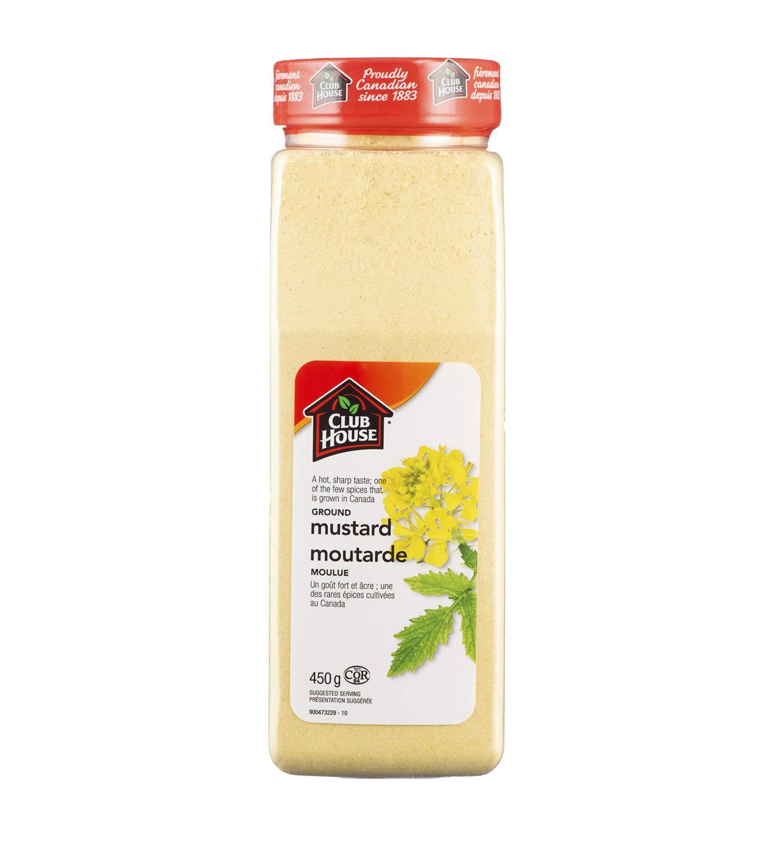 Club House Quality Natural Herbs and Spices Ground Mustard 450g Mustard 15.87 Ounce - Buy Online on GoSupps.com