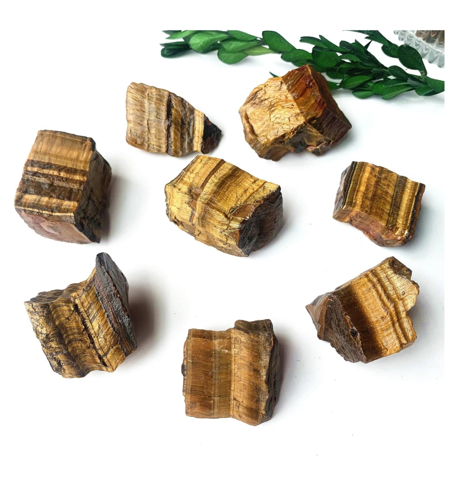 40g Yellow Tigers Eye Rough Stones (200g) - Buy Online on GoSupps.com