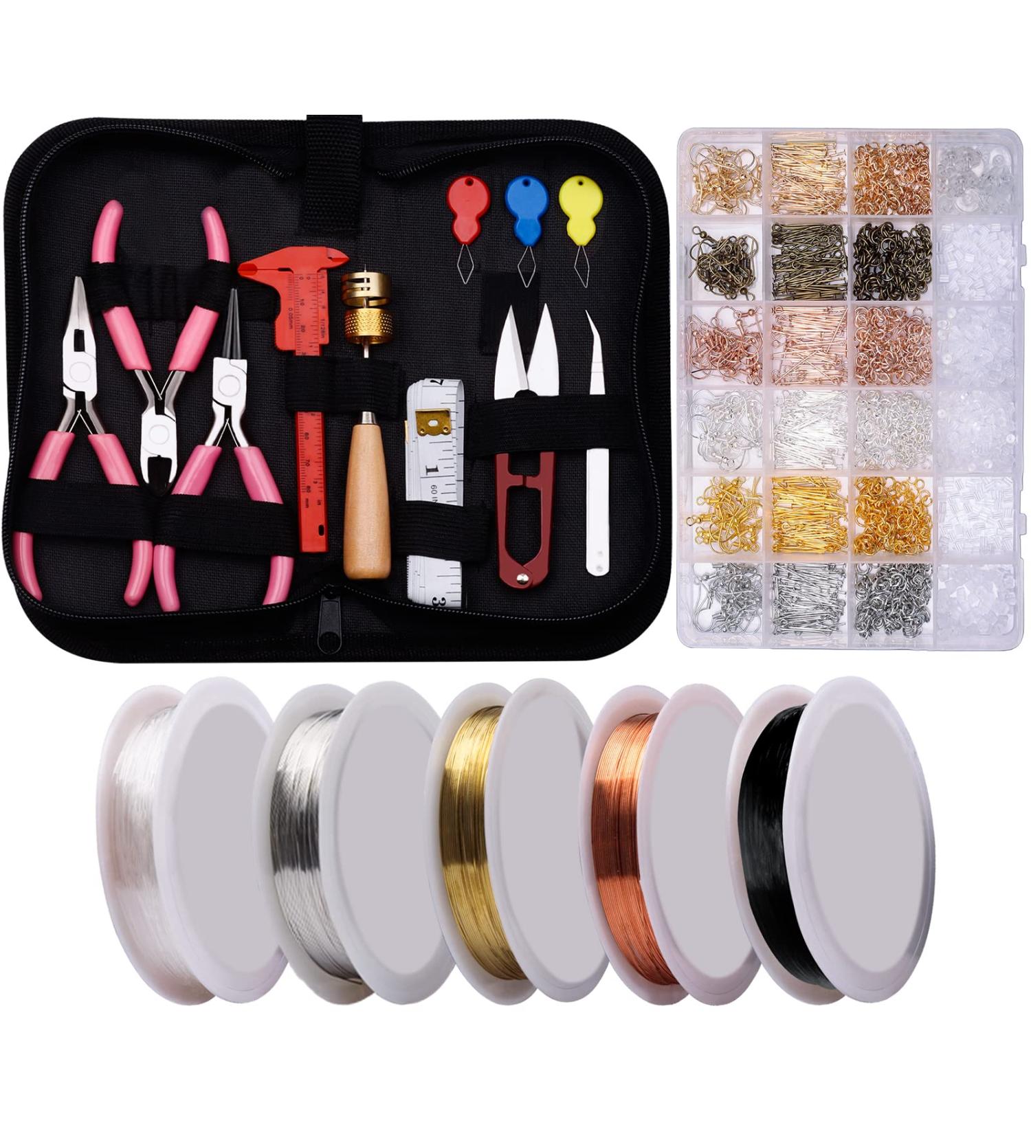 Yholin Jewelry Making Kit for Adults - Wire Wrapping Tools & Accessories in Pink - Buy Online on GoSupps.com