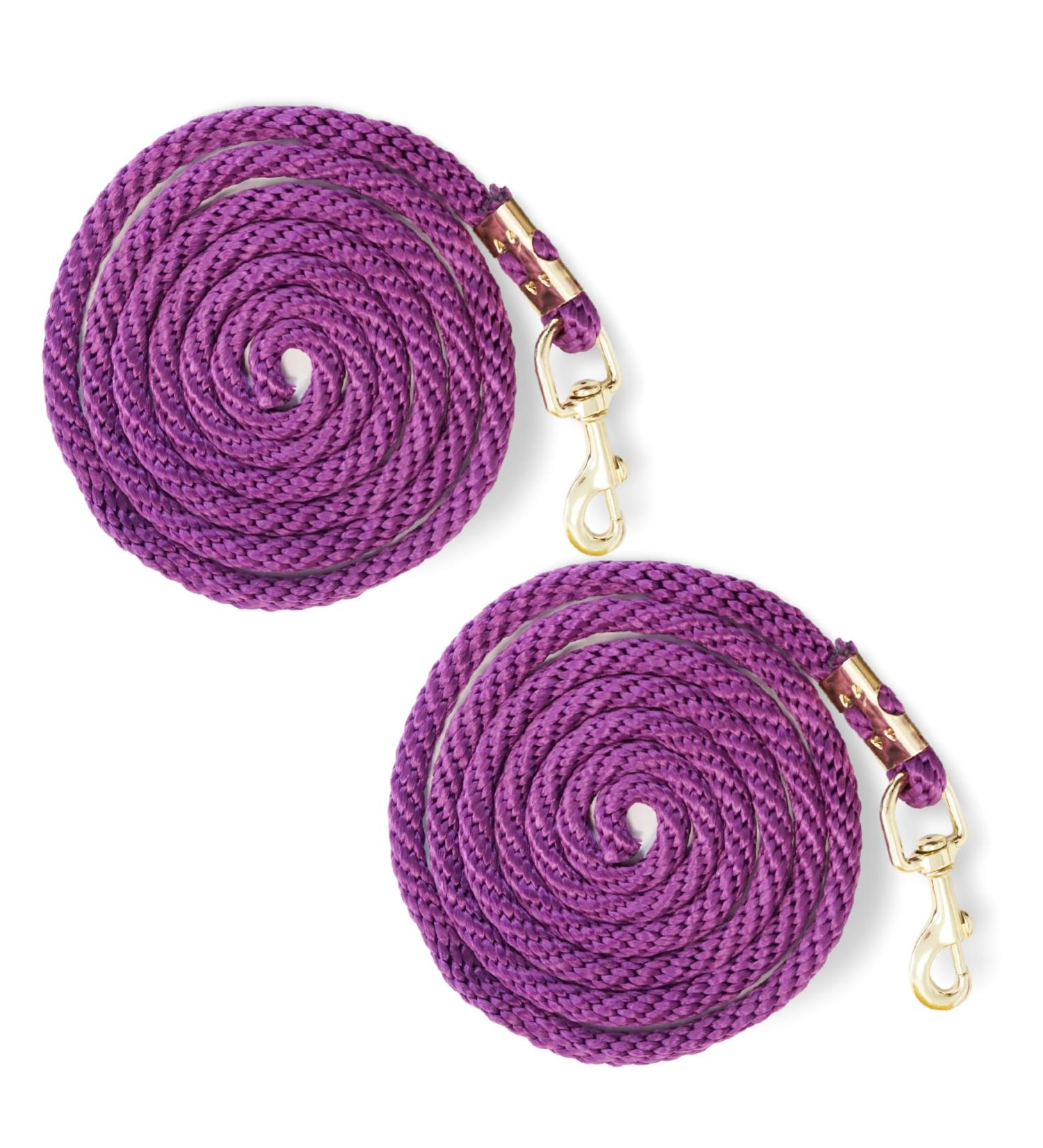 Stylish Lead Rope for Horses Ponies & Goats - Durable Tie Rope in Purple Designs | Shop Now! - Buy Online on GoSupps.com