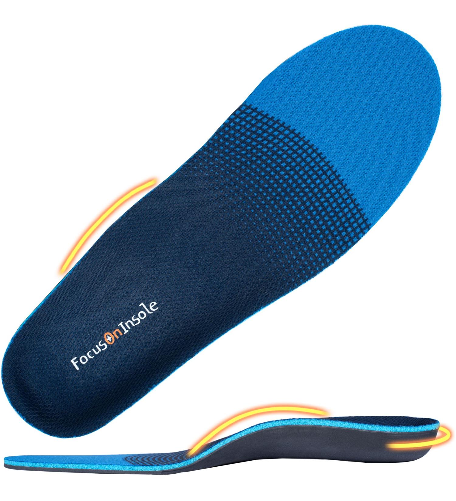 Heavy Duty Plantar Fasciitis Insoles | Orthotic Inserts for Foot Pain Relief | Comfort Insoles for Men & Women | Fits Men 6.5-8.5 Women 7.5-9.5 - Buy Online on GoSupps.com