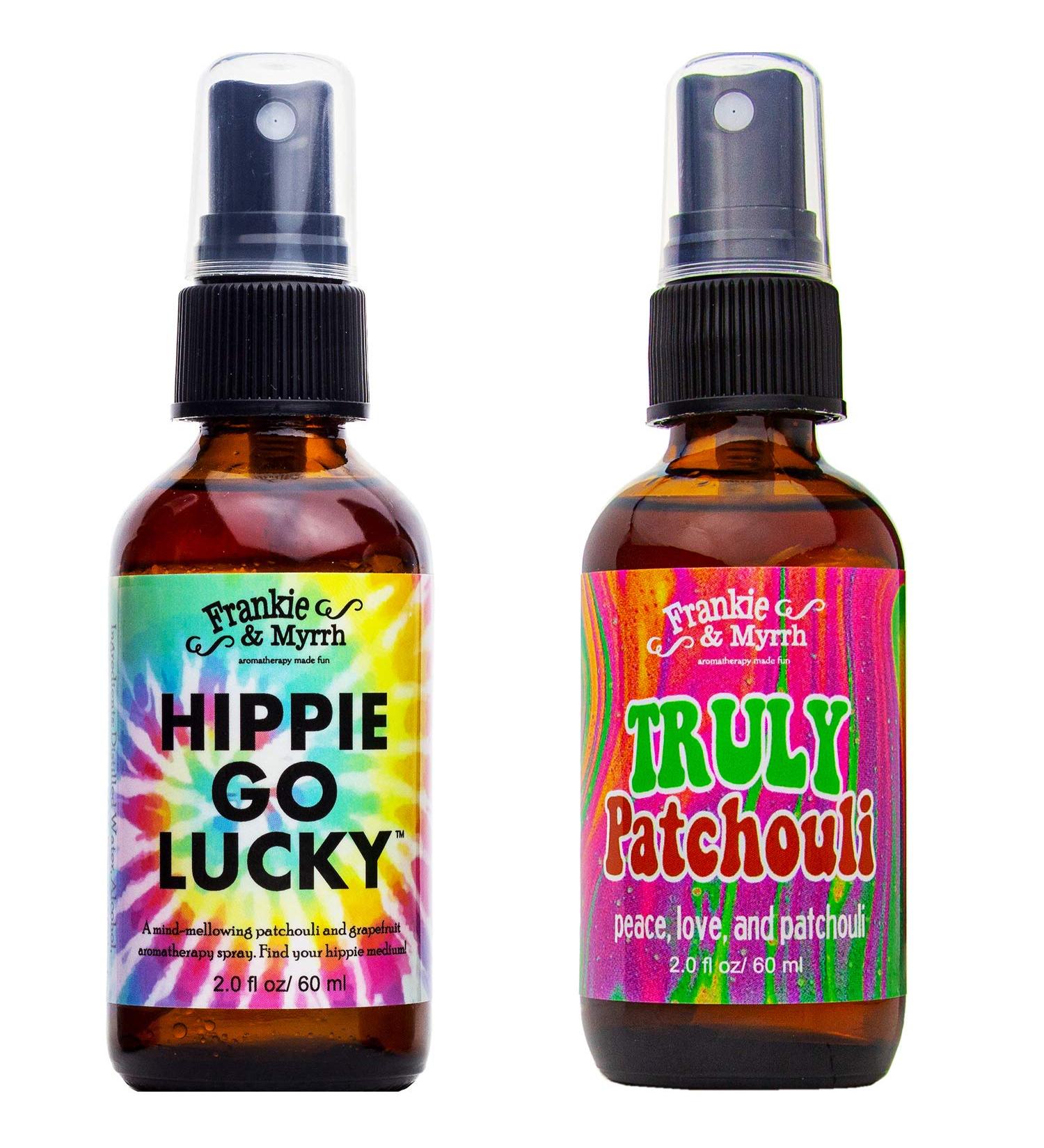 Frankie & Myrrh 2-Pack Room Spray: Truly Patchouli & Hippie Go Lucky. Natural Light Perfume/Cologne for Relaxation and Energy Aromatherapy - Buy Online on GoSupps.com