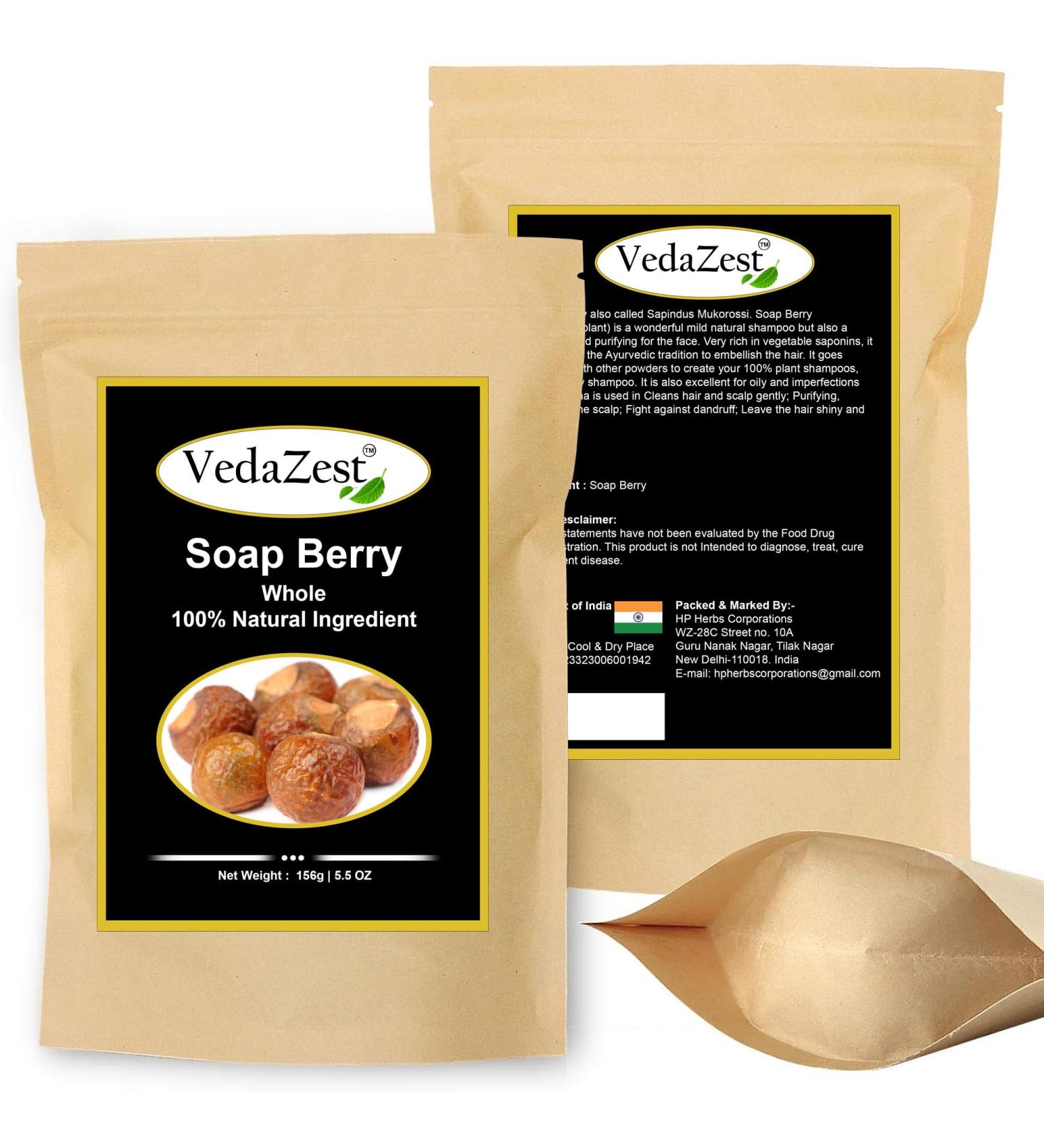 Buy Soap Nuts Berries - Reetha & Kunkudukaialu - 156g | Eco-Friendly Laundry & Body Wash - Hypoallergenic & Natural - Buy Online on GoSupps.com