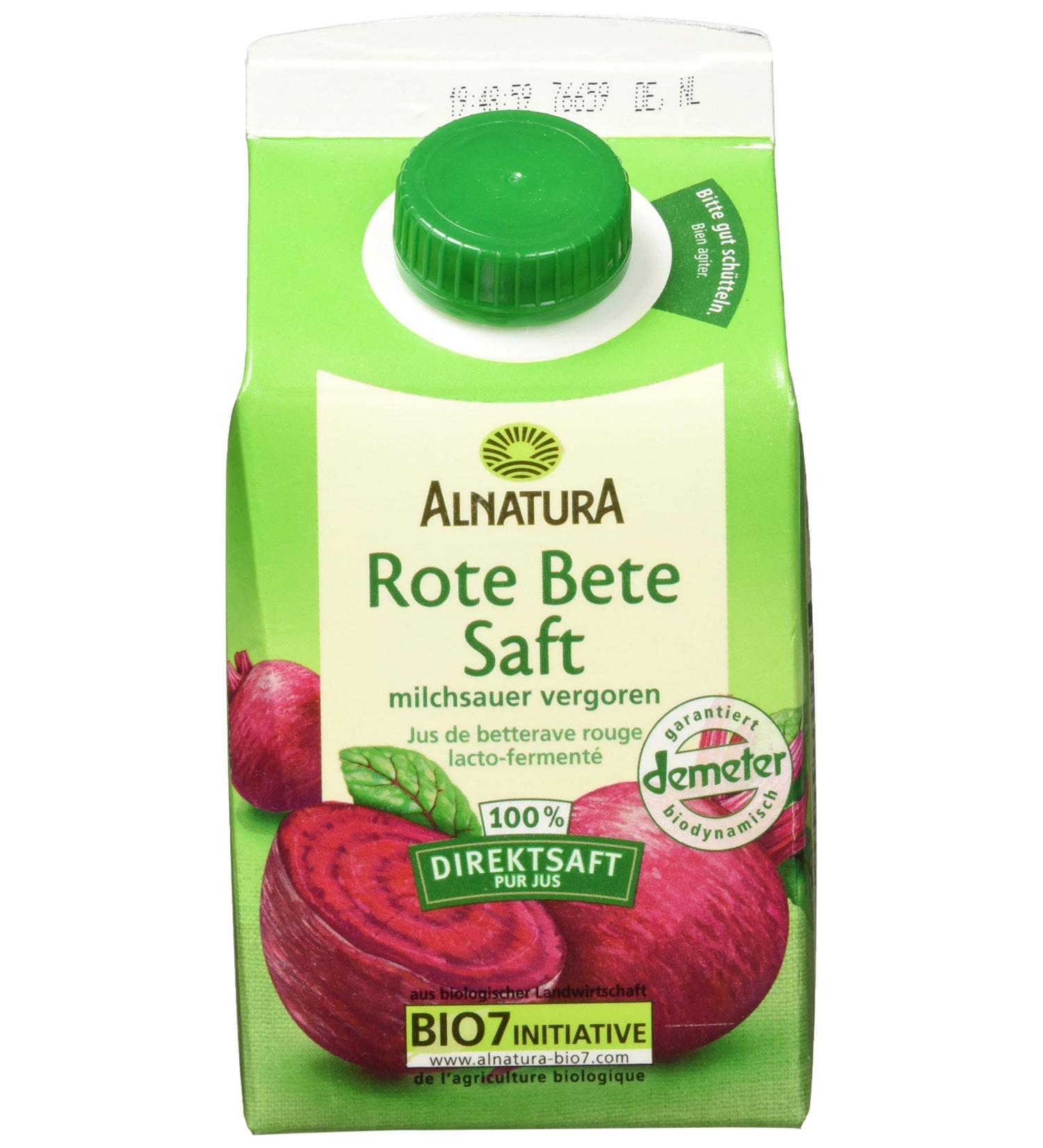 Buy Alnatura Demeter Organic Beetroot Juice - 6 Pack (6 x 500 ml) | Premium Organic Beetroot Drink - Buy Online on GoSupps.com