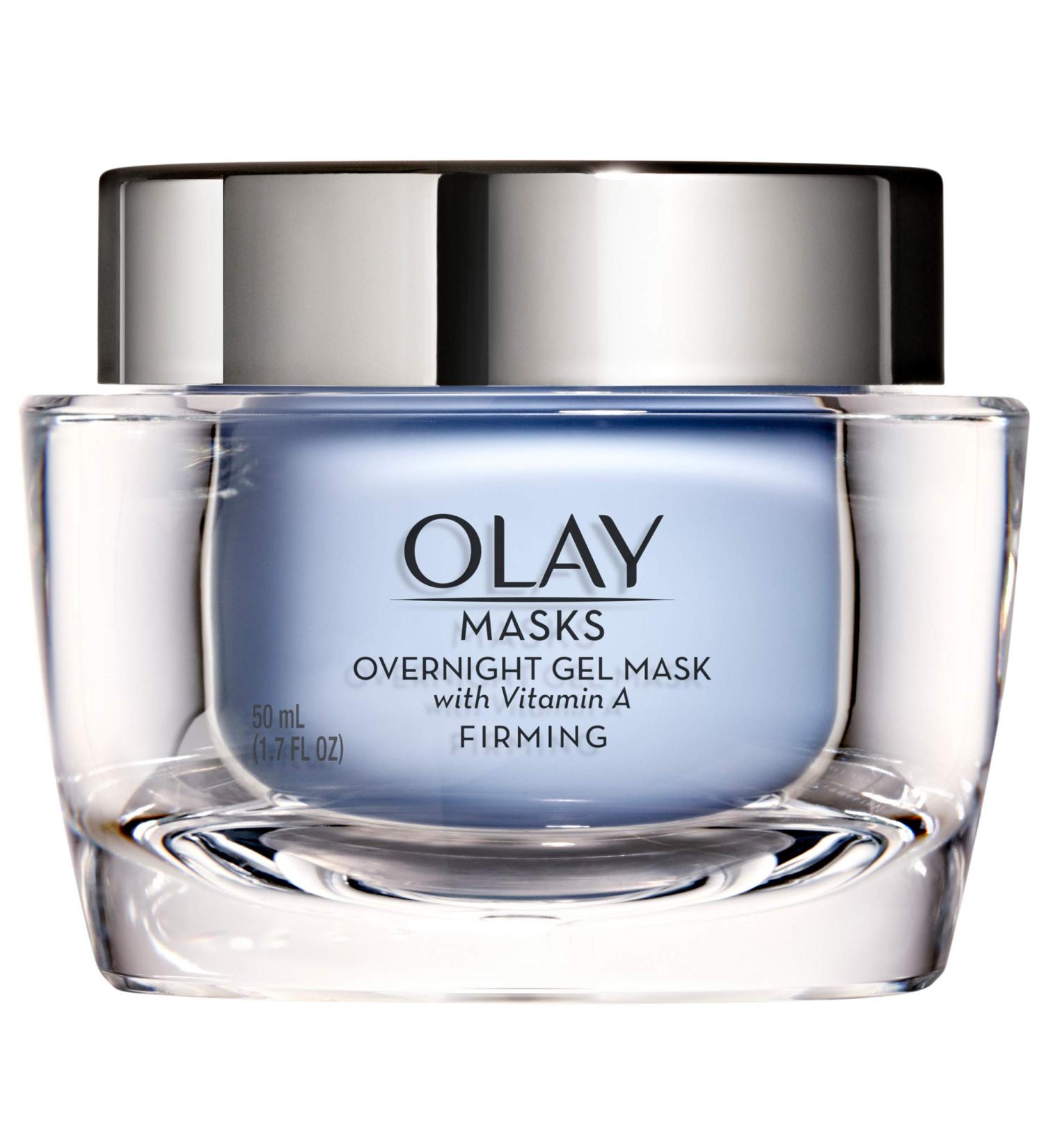 Olay Overnight Face Mask Gel - Firming Moisturizer with Vitamin A & Hyaluronic Acid - 1.7 Fl Oz - Buy Online on GoSupps.com
