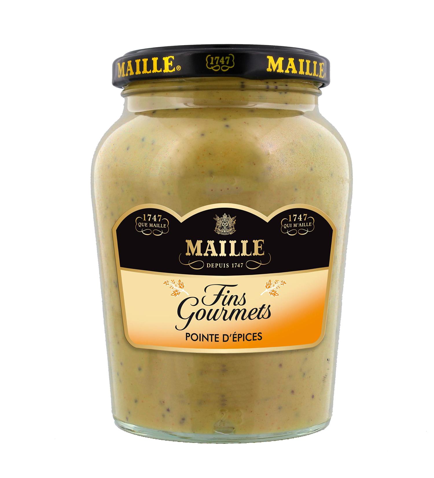 Maille Fine Gourmets Speciality Mustard Tip of Spices Jar Generous and Smooth Texture 340g - Buy Online on GoSupps.com