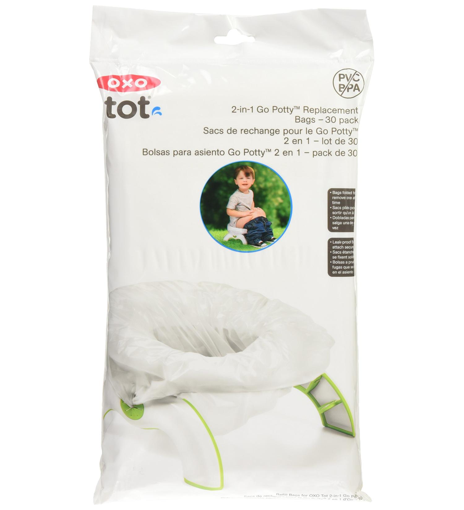 OXO Tot 2-in-1 Go Potty Refill Bags - 30 Pack | 30-Count Disposable Bags - Buy Online on GoSupps.com