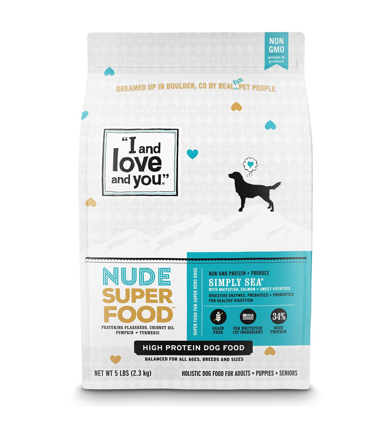 I and Love and You Nude Superfood Grain Free Dog Food - 5 lb Whitefish & Salmon Recipe - Buy Online on GoSupps.com