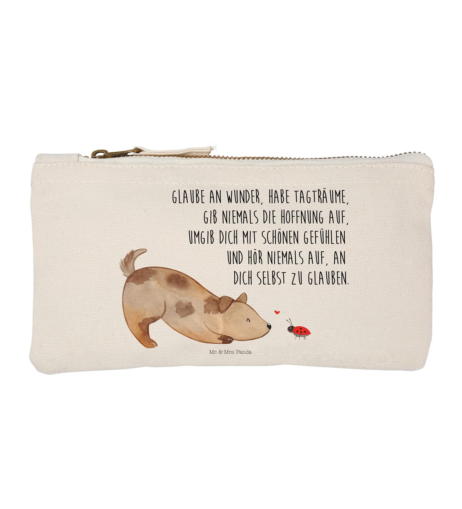 Mr. & Mrs. Panda Small Dog Makeup Bag - Gift Etui & Spring Folder for Cosmetics - White - Buy Online on GoSupps.com