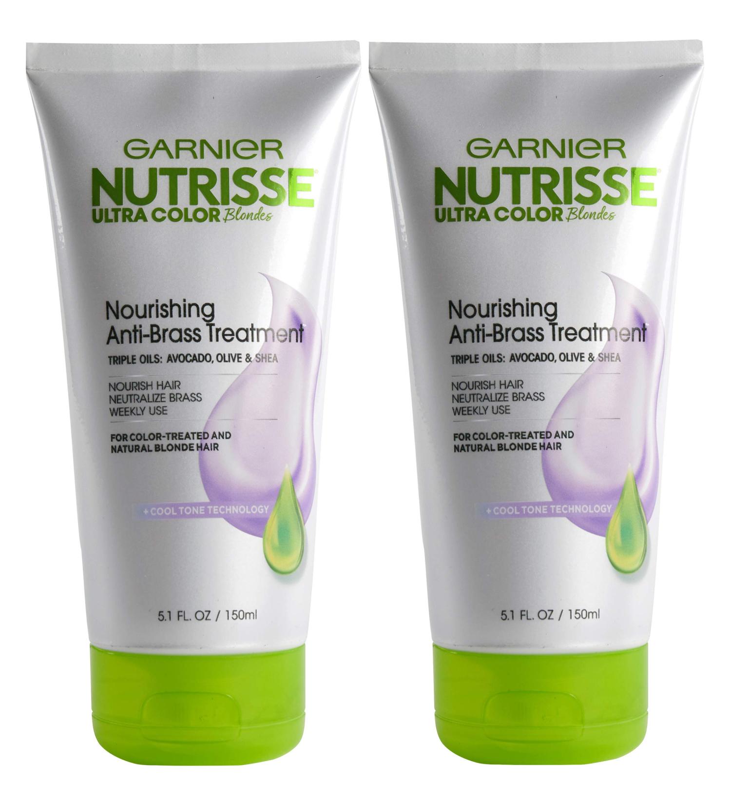 Garnier Hair Color Nutrisse Ultra Color Blondes Nourishing Anti-Brass Toner Treatment 2 Count (Packaging May Vary)