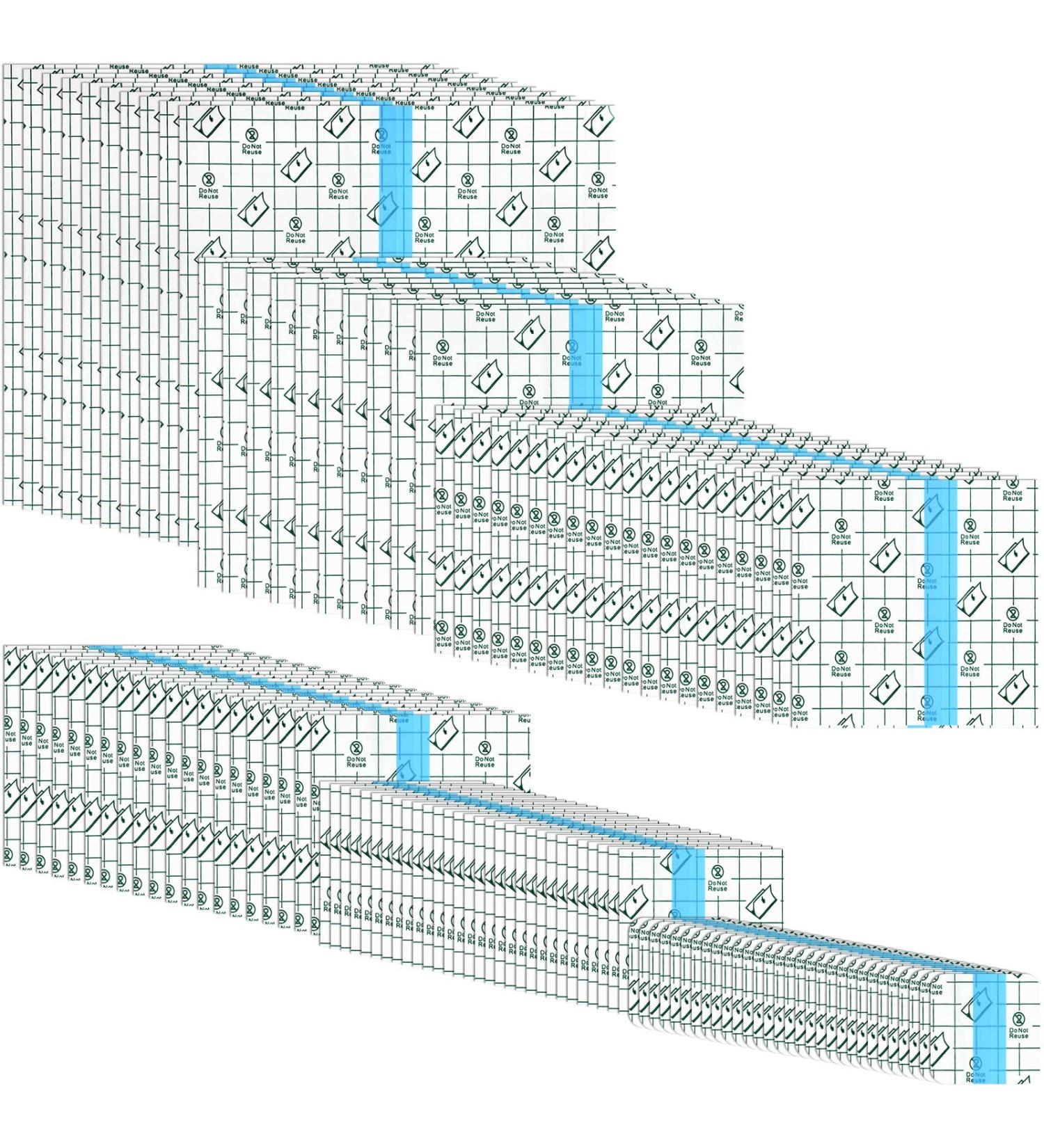 120 Transparent Stretch Waterproof Adhesive Bandages - 6 Sizes (Square) - Buy Online on GoSupps.com