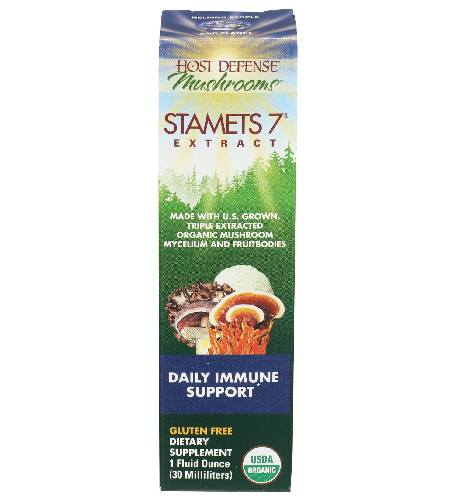 Fungi Perfecti Stamets 7 Extract - Daily Immune Support 1 oz | Natural Wellness - Buy Online on GoSupps.com