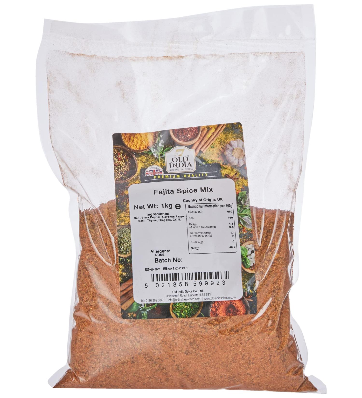 Old India Fajita Spice Mix 1kg - Buy Online on GoSupps.com