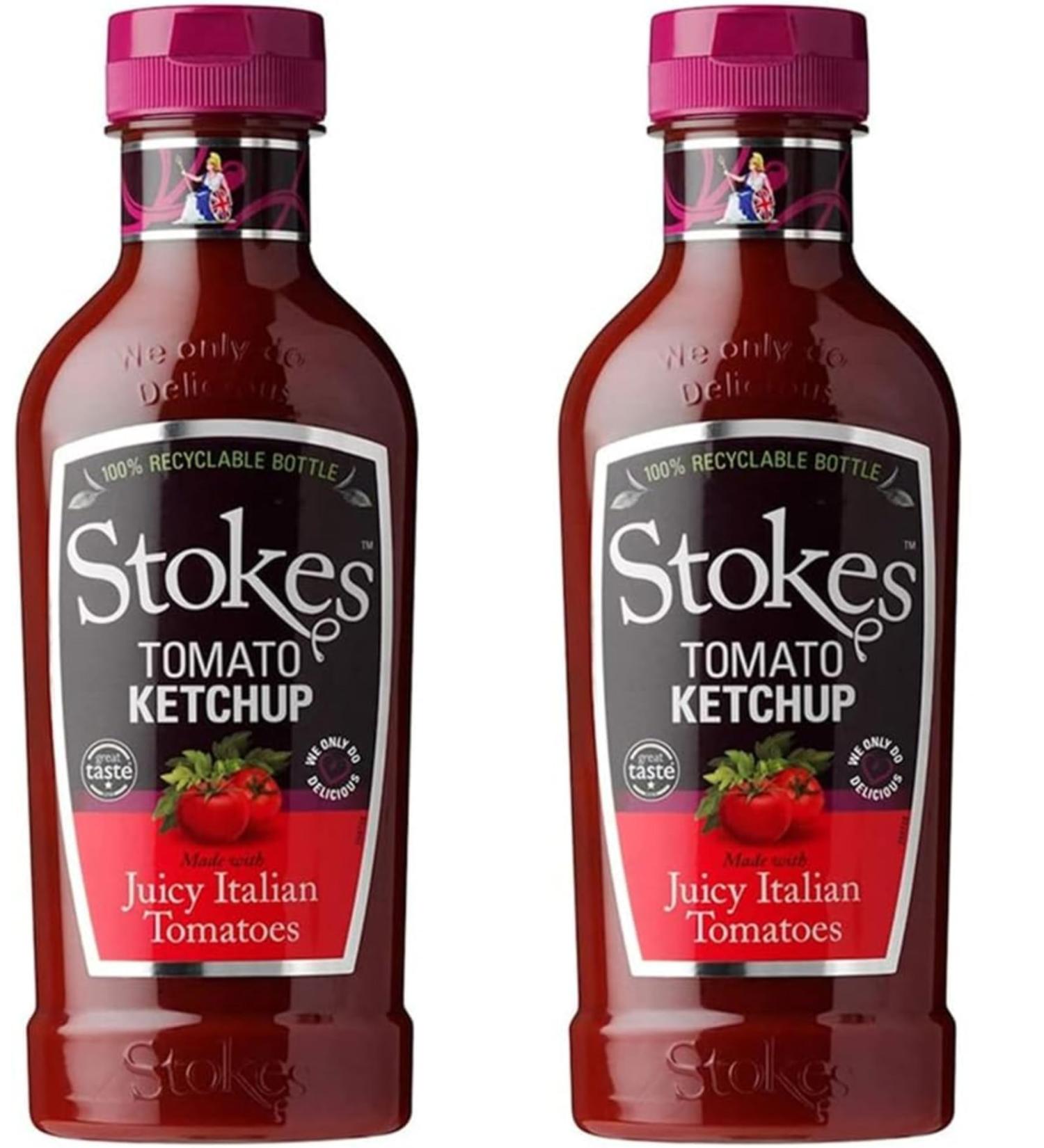 Stokes Real Tomato Ketchup Squeezy bottle Pack of 2 Stokes