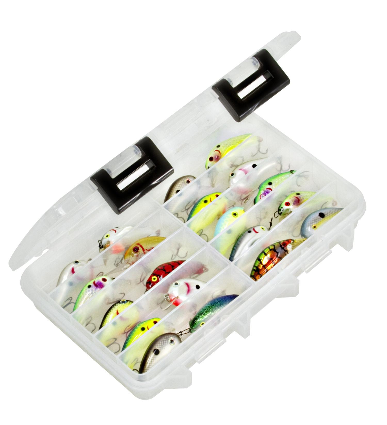 Plano Elite Series Crankbait StowAway 3600, Small, Transparent, Holds Up To 20 Individual Crankbait Lures, Tangle-Free Bait Tackle Storage And Organizer, Utility Boxes For Fishing Medium