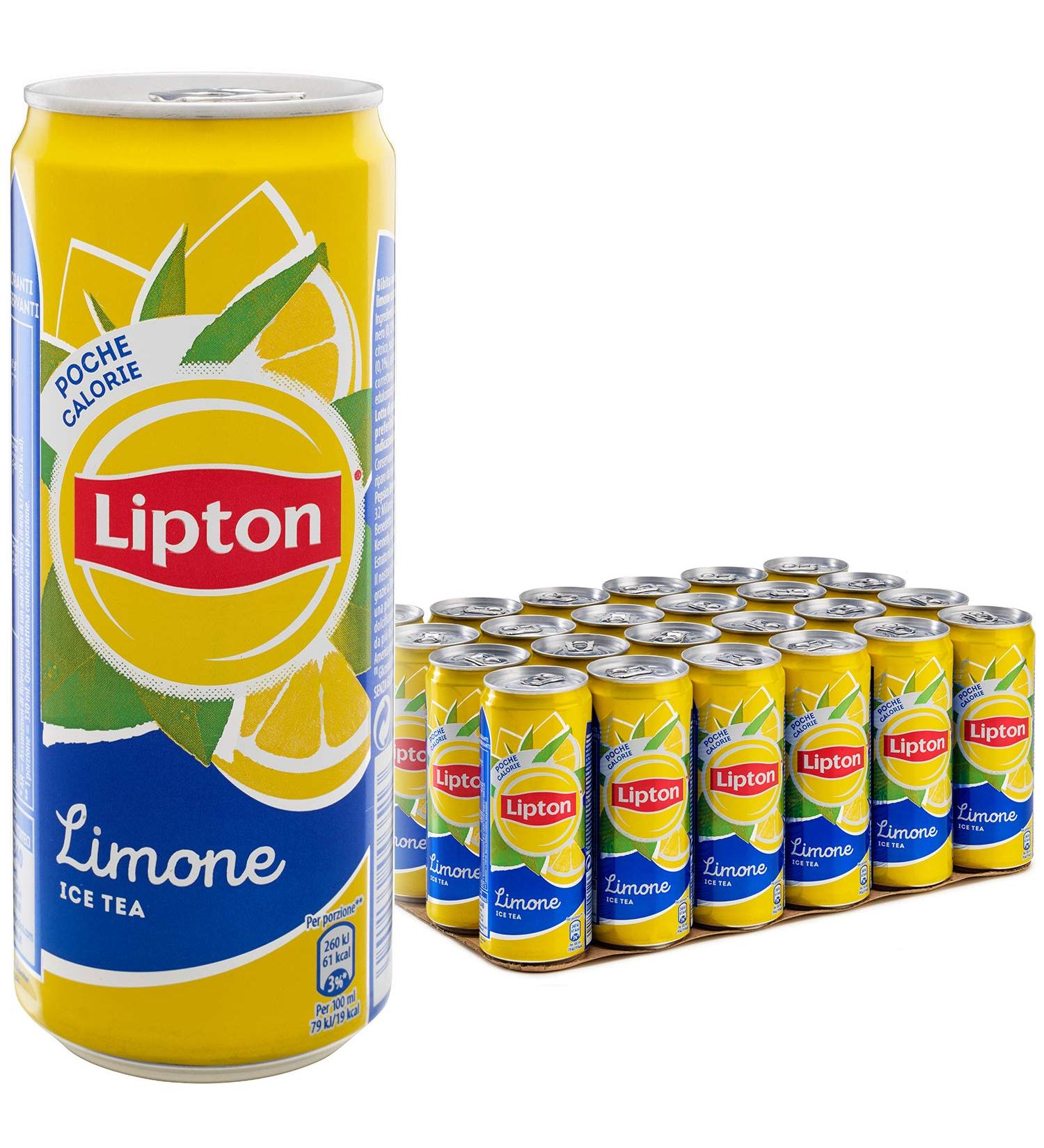  Lipton Lipton Ice Tea Cold Tea with Lemon Gusto Calories Pocket with Stevia Sleek Size 24 x 0.33 L - Buy Online on GoSupps.com