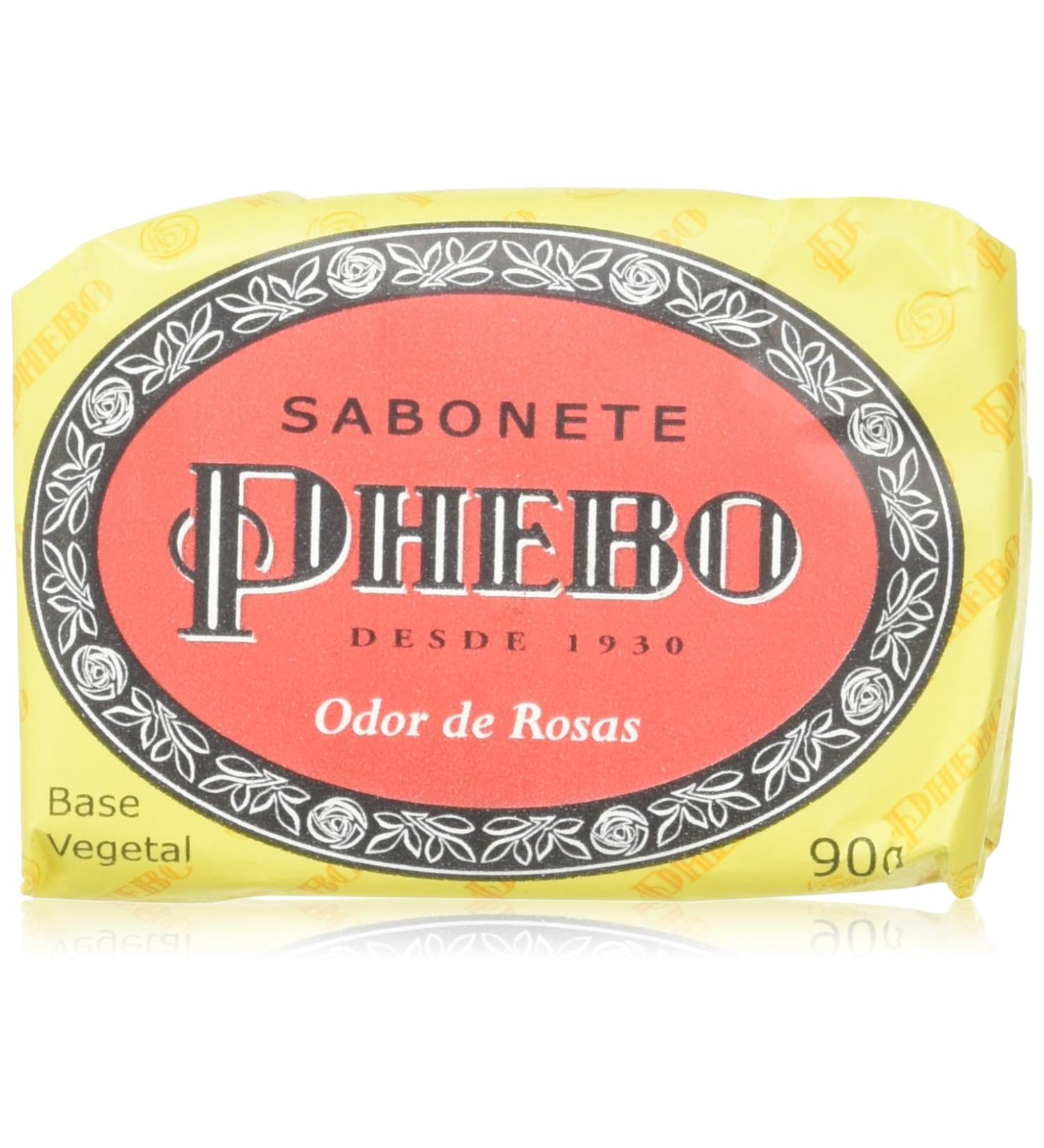 Phebo Body Soap - Odor of Roses - 3.1oz (Pack of 4) | Sabonete Barra Odor de Rosas Phebo - 90g - Buy Online on GoSupps.com