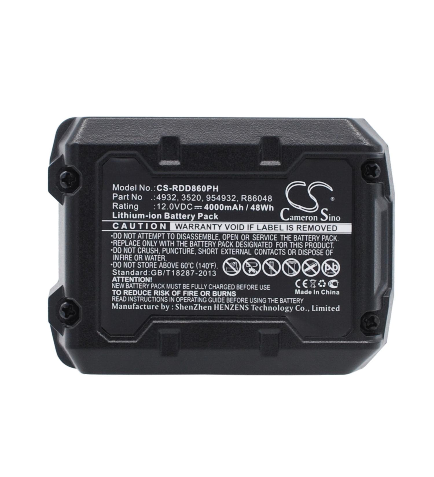 12V 4000mAh Battery Replacement for 3520 584932 L1230R L1215 - Compatible with BSS12C BS12C2 BLL12C & More | International Shipping - Buy Online on GoSupps.com