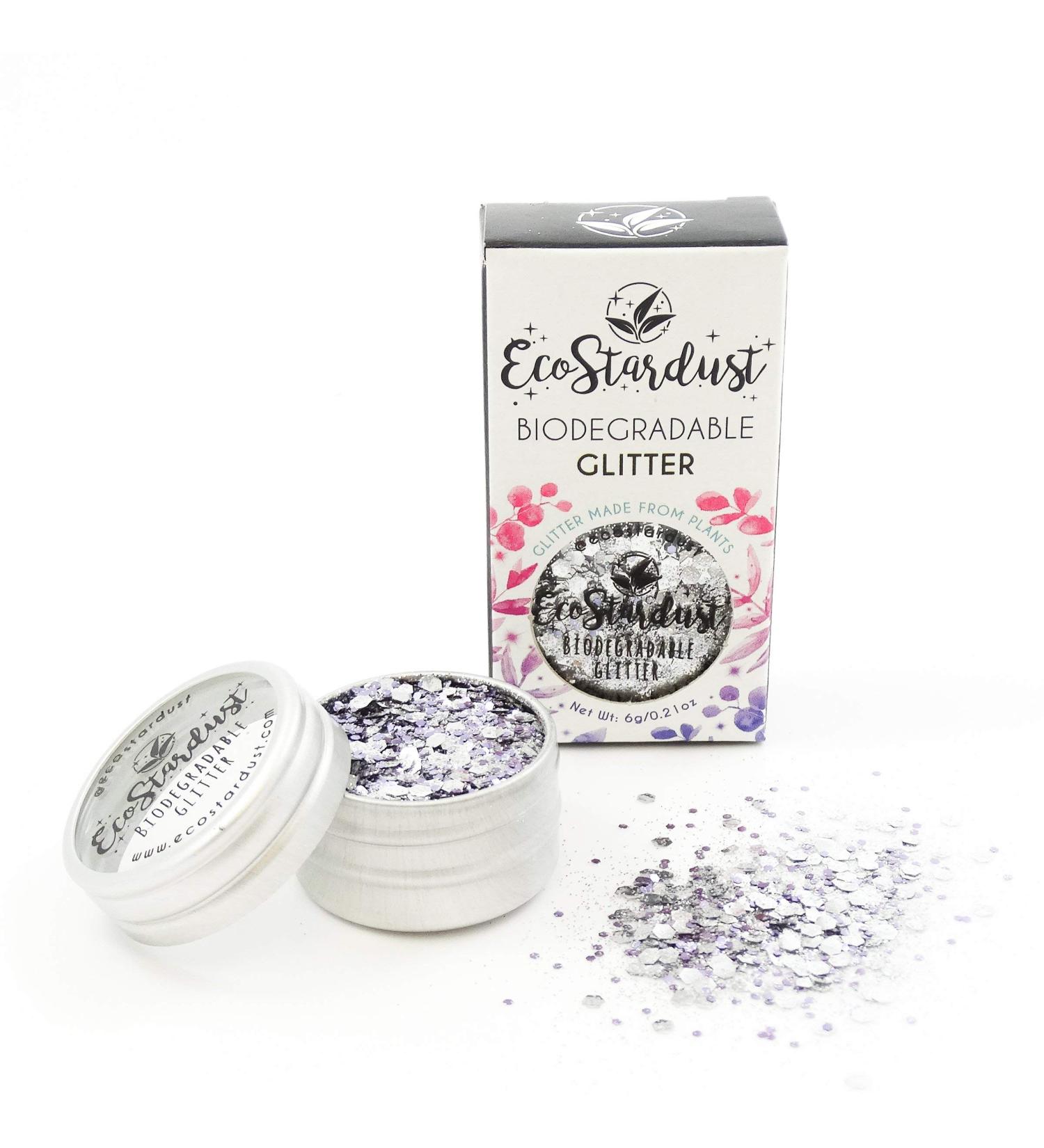 EcoStardust Kiss My Disco Biodegradable Glitter for Festivals Bioglitter Cosmetics Face Body Hair Nails 6 g/10 ml