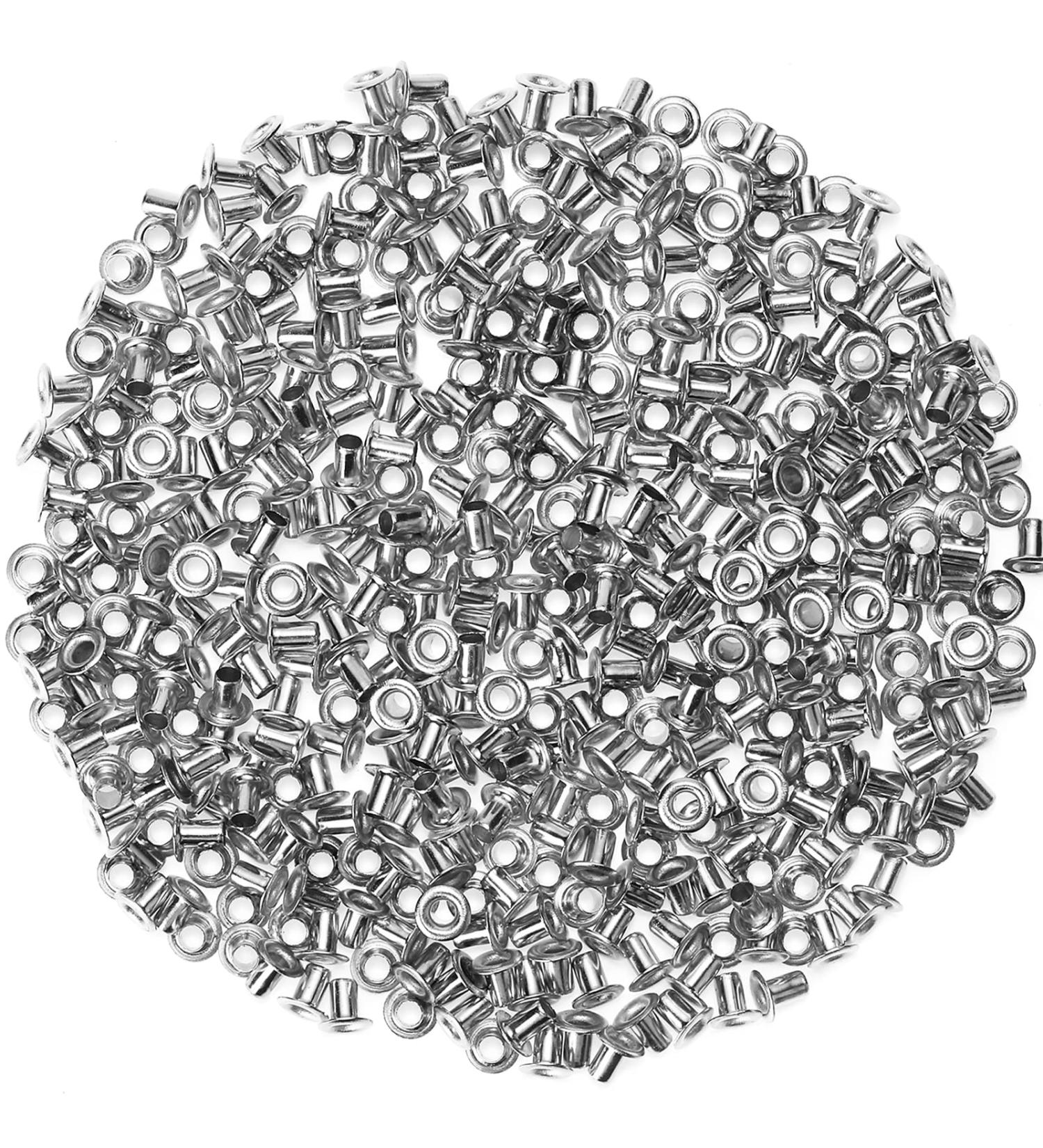 200pcs 2MM Tiny Grommets Eyelets  Self-Backing Eyelets for Beads Crafting Clothes  Leather  Canvas (2MM  Silver) 2MM Silver - Buy Online on GoSupps.com