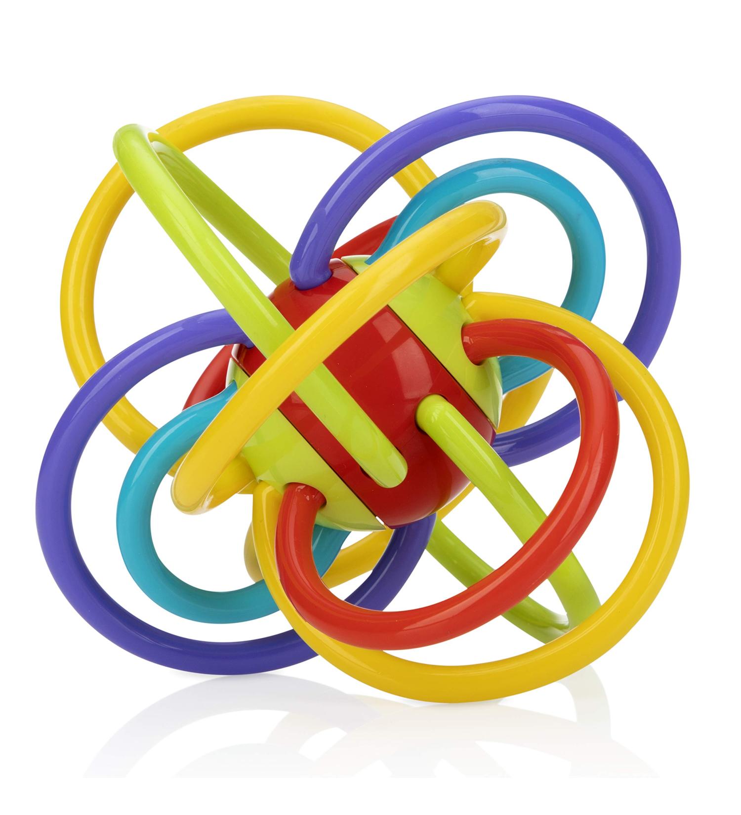 Nuby Lots A Loops Sensory Teether Toy and Rattle - Multicolor | Baby & Toddler 3M - Buy Online on GoSupps.com
