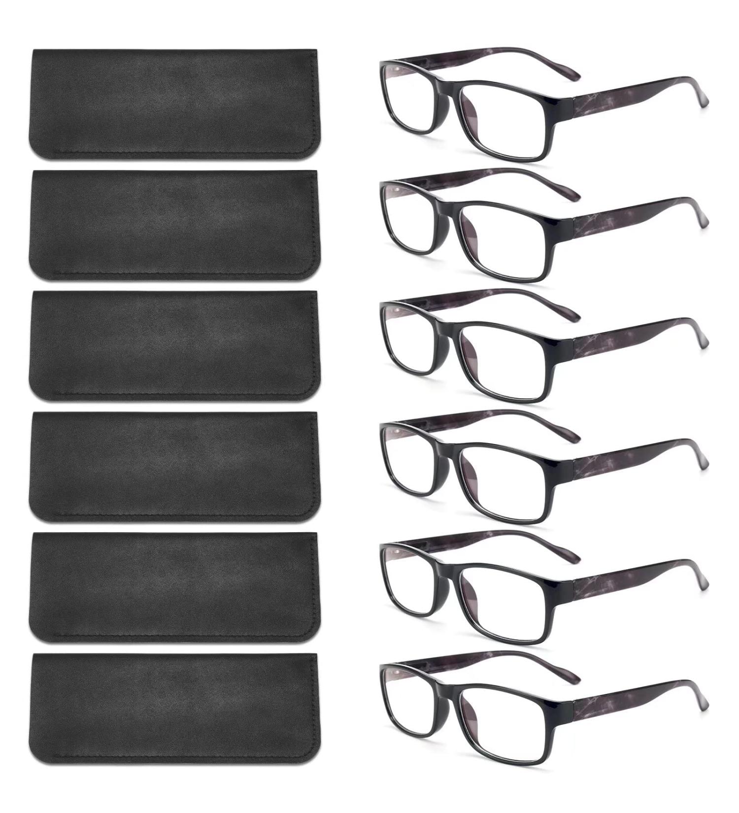 BLS BLUES Blue Light Blocking Reading Glasses for Women/Men - 6 Packs/Case, Anti Eye Strain/Migraine, Fashion Readers - Mix2 2.0x - Buy Online on GoSupps.com