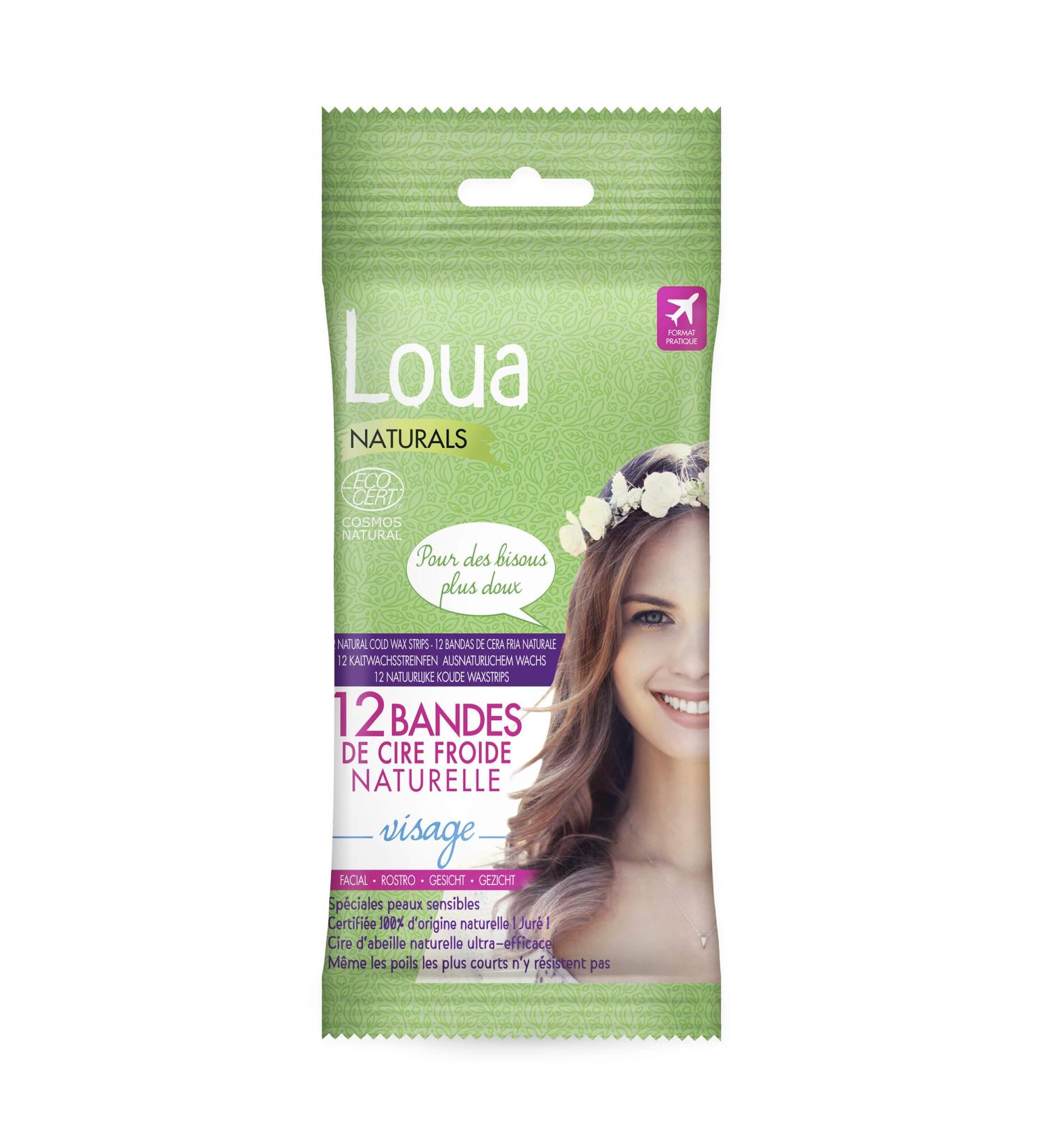 LOUA BIO BANDAS DEPILATORIAS FACIALES 12 UNIDADES