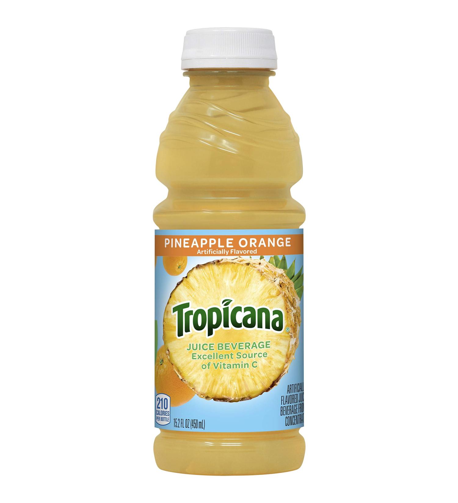 Tropicana Pineapple Orange Juice Drink 15.2oz Bottles - Pack of 12 - Buy Online on GoSupps.com