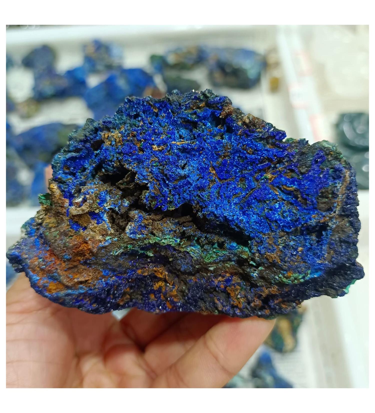 Room Decoration Natural Azurite Rough Stone Specimen Crystal Accessories Home Office Decorative Gifts (Size : 110-150g) - Buy Online on GoSupps.com