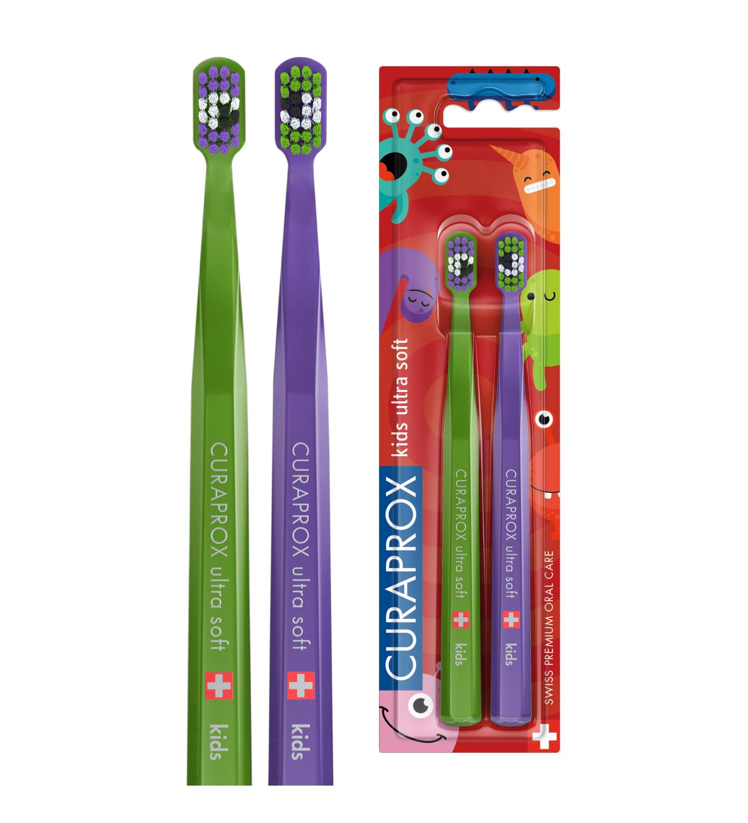 Curaprox CS Kids Manual Toothbrush Special Edition - Pack of 2 Ultra Soft Toothbrush for Children - Buy Online on GoSupps.com