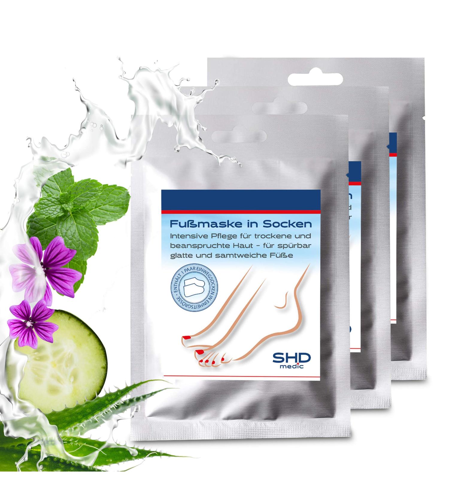 Hydrating Foot Mask for Stressed Dry Skin 3x1 Pair | Wellness Foot Care - Buy Online on GoSupps.com