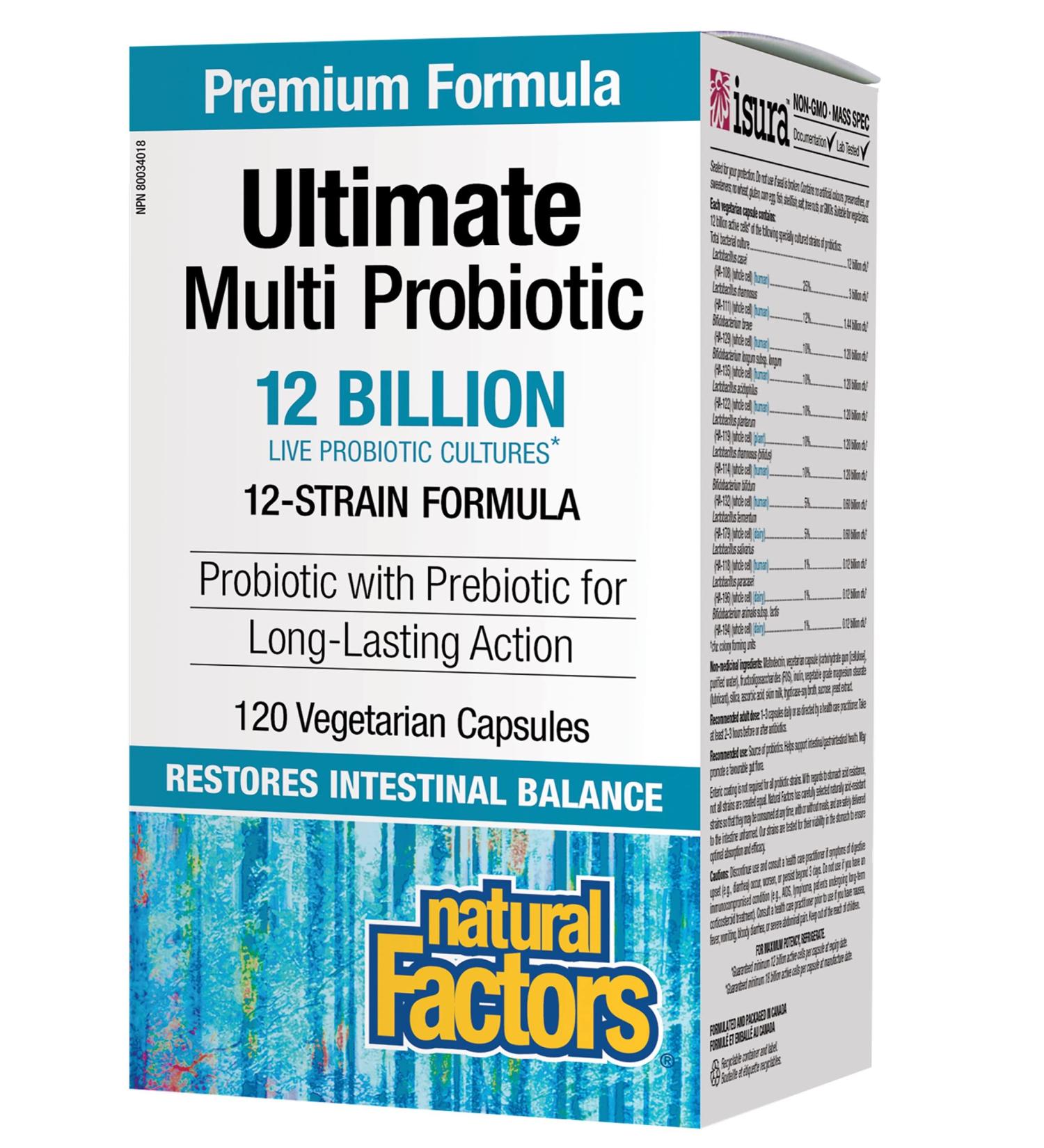 Natural Factors - Probiotic Ultimate Multi - 120 Vegetarian Capsules - Buy Online on GoSupps.com