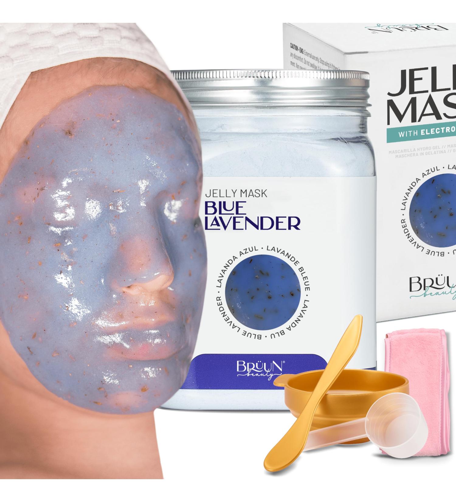 Br un Peel-Off Gelee Mask | Premium Blue Lavender Modeling Powder for Spa & Facial Care - Buy Online on GoSupps.com