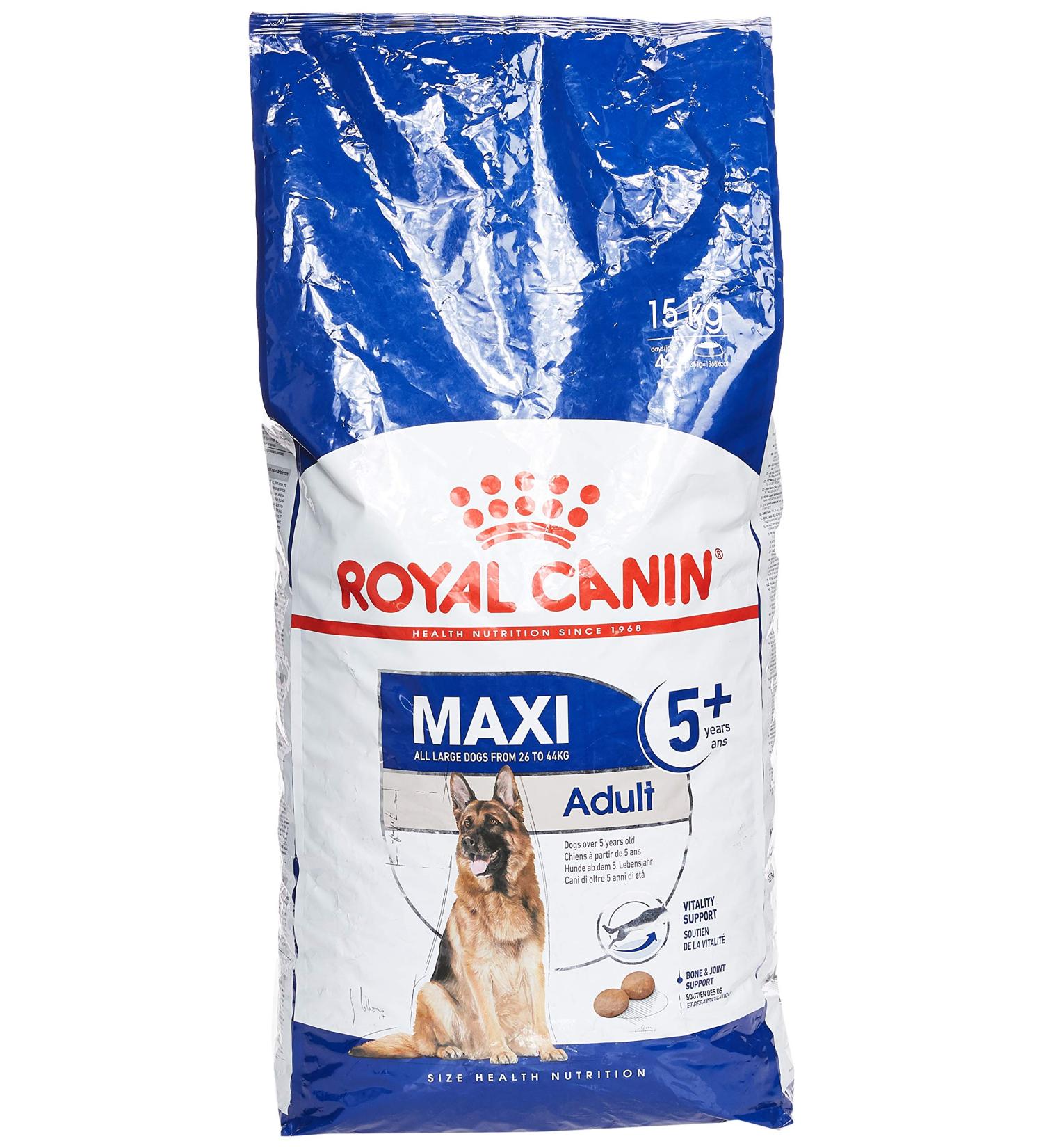 ROYAL CANIN Maxi Adult 5+ Dog Food 15kg Poultry 15 kg (Pack of 1) - Buy Online on GoSupps.com