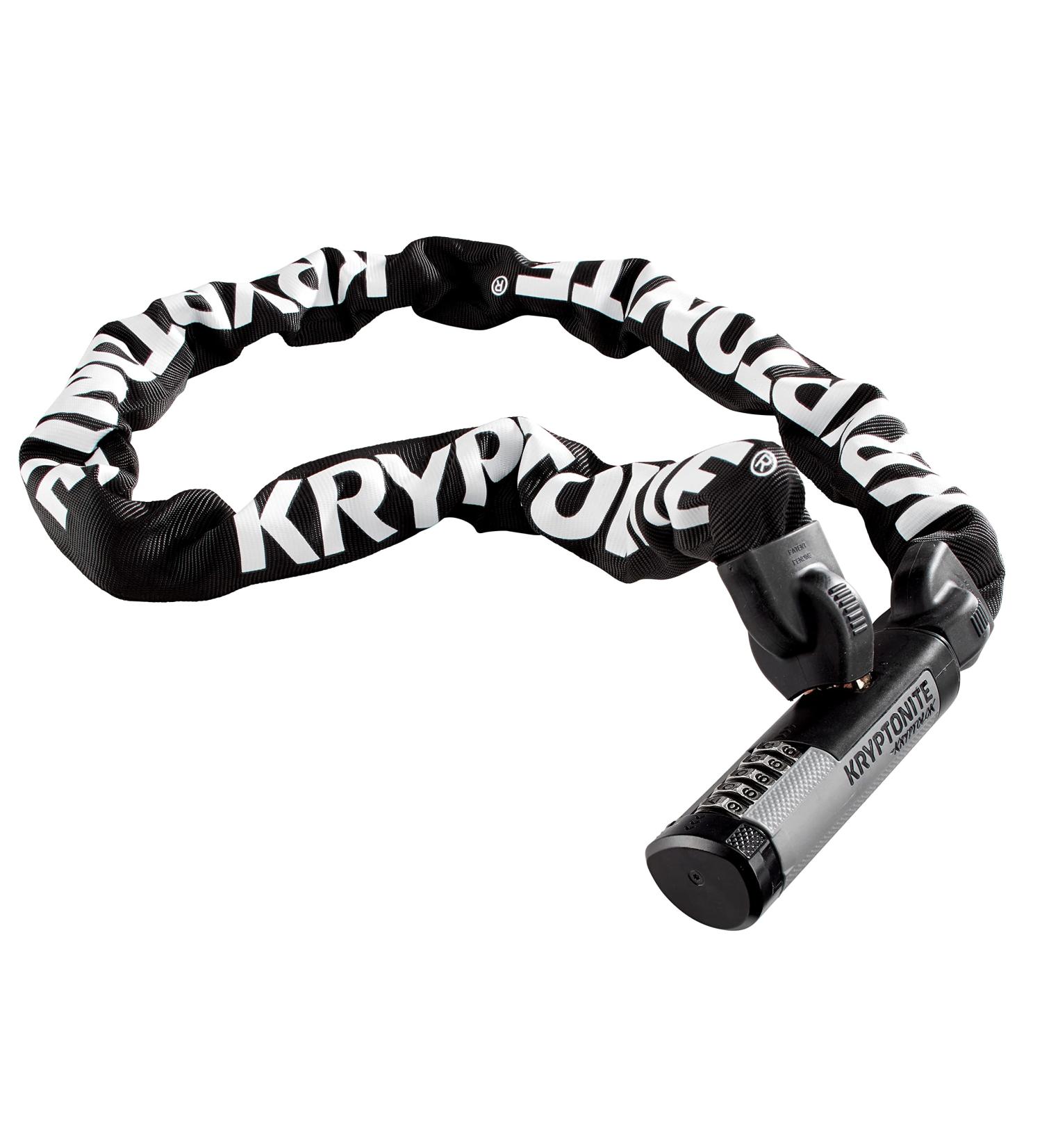 Kryptonite Kryptolok 912 9.5mm Combo Chain Bike Lock - Black | Durable Security Solution - Buy Online on GoSupps.com