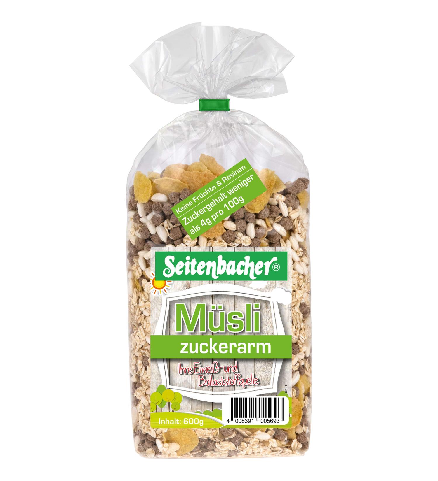 Seitenbacher Muesli suikerarm packaged per piece 1 x 600 g - Buy Online on GoSupps.com