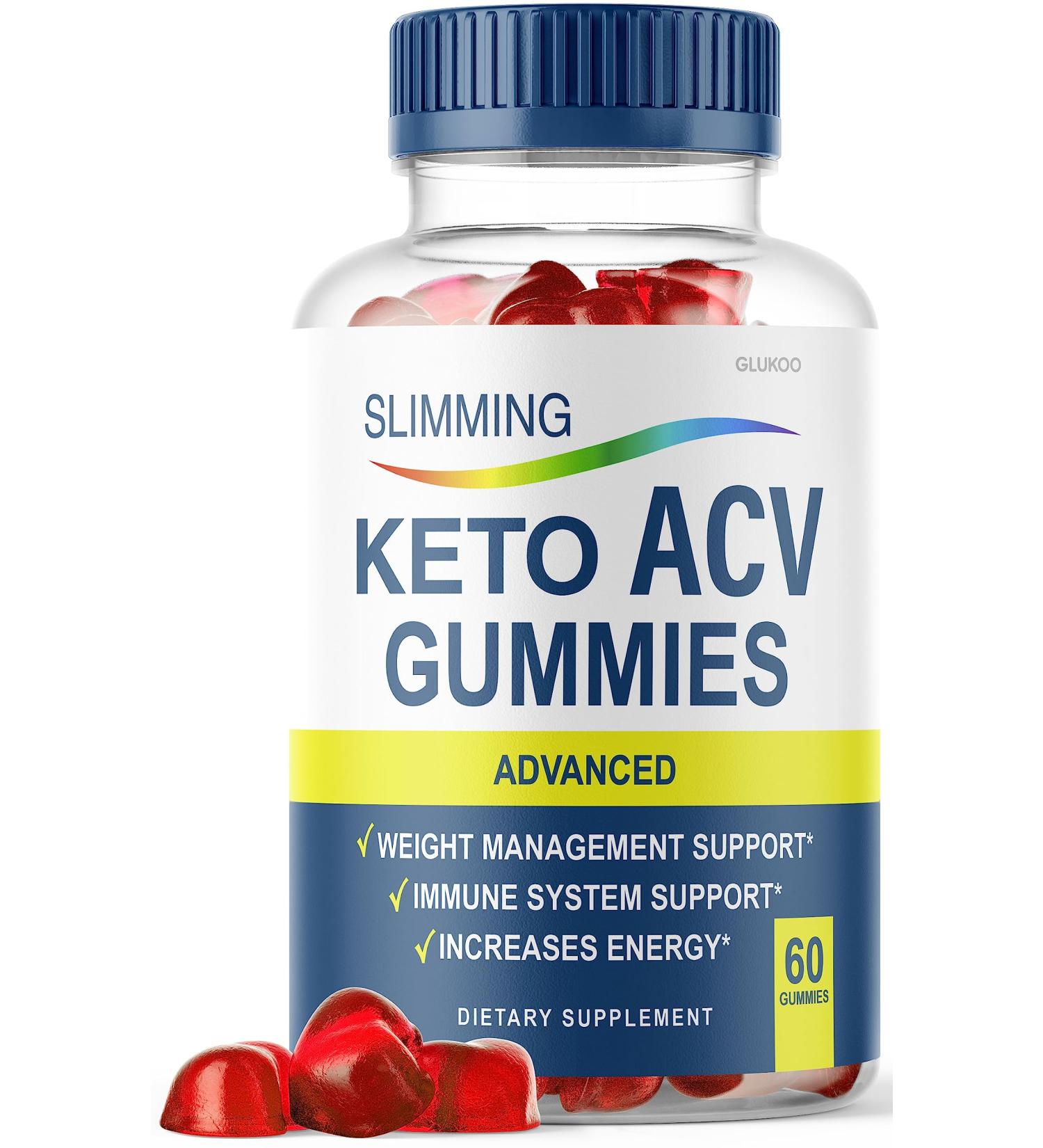 Slimming Keto ACV Gummies - Advanced Weight Loss with Apple Cider Vinegar - 30 Day Supply - Buy Online on GoSupps.com