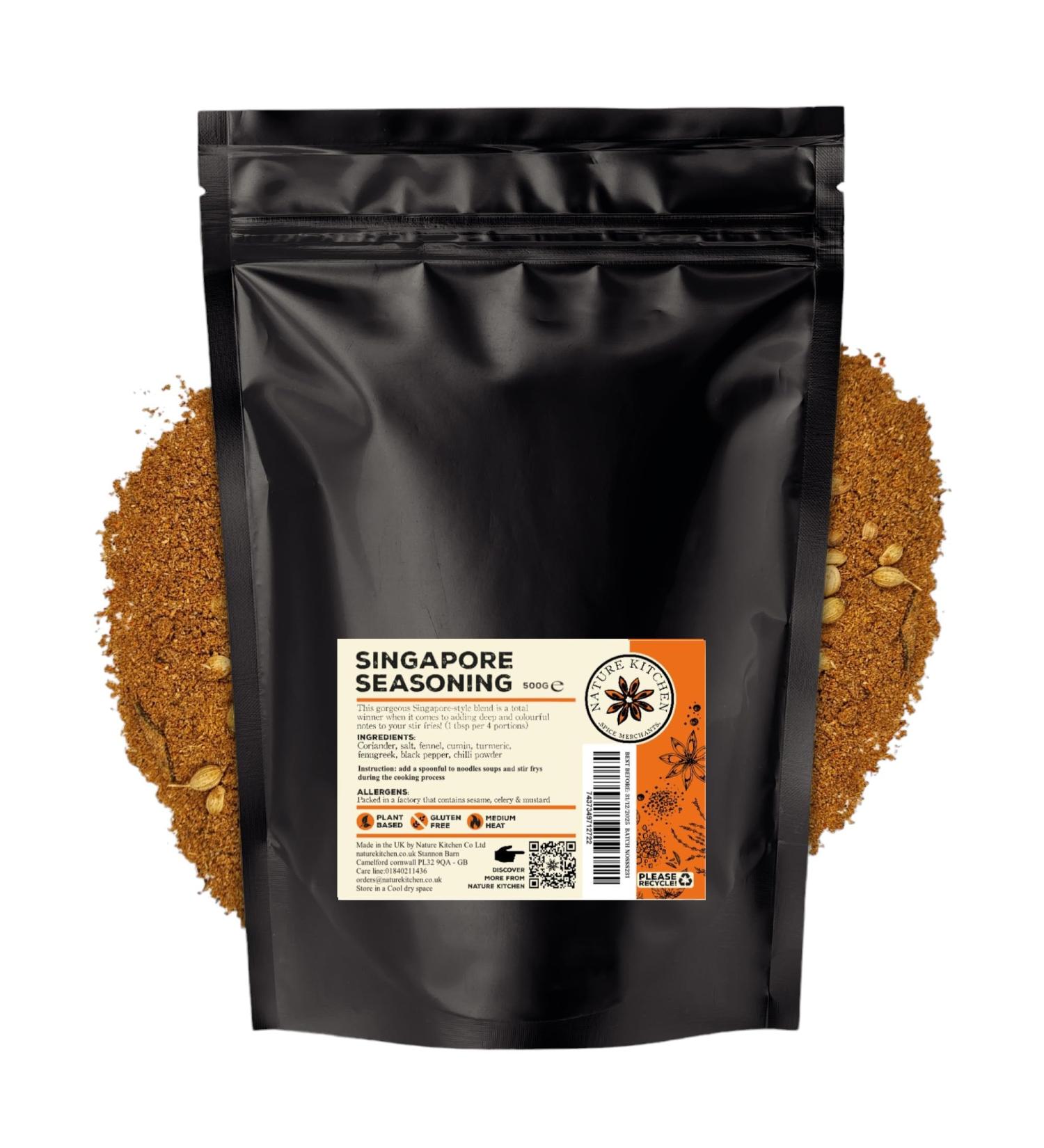 Nature Kitchen Singapore Seasoning (Mild) 500g - Gluten-Free & Vegan Cooking Blends - Buy Online on GoSupps.com