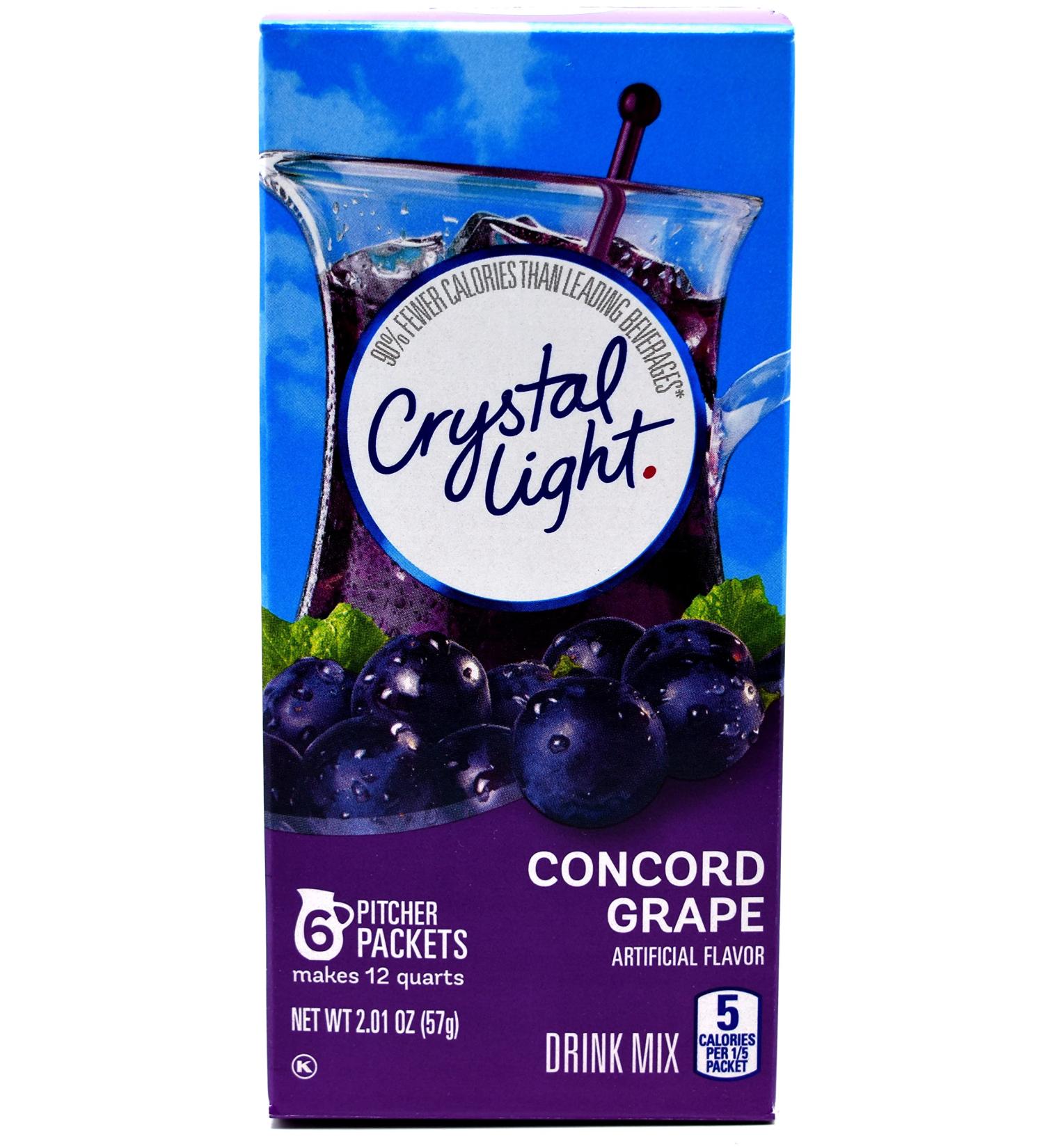 Crystal Light Concord Grape 12-Quart 2.01-Ounce Canister (Pack Of 4) - Buy Online on GoSupps.com