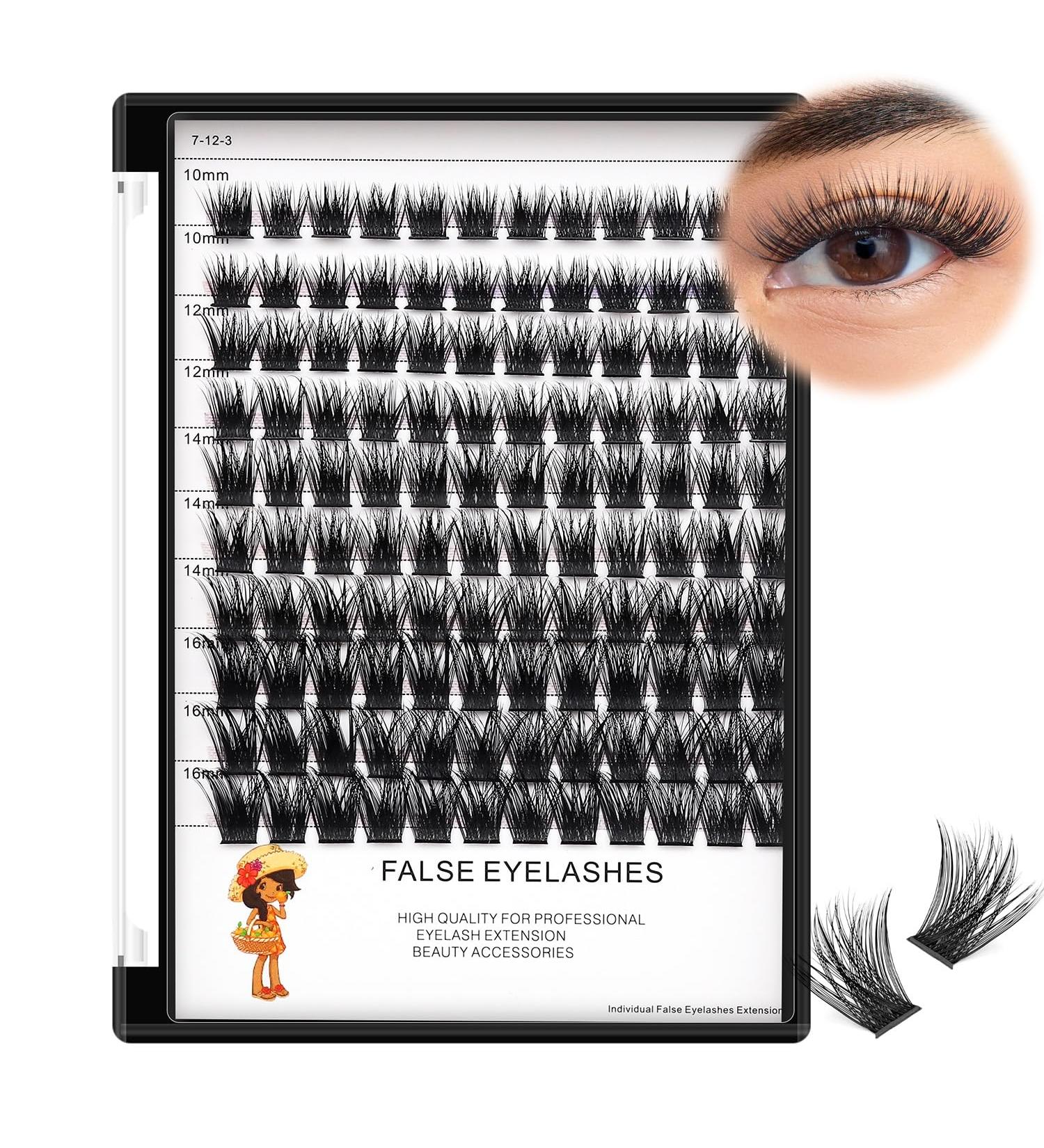 Buy Bodermincer 120pcs D Curl Mixed Eyelashes - Professional Individual Cluster for Home Extensions (8-10-12-14-16mm - Buy Online on GoSupps.com