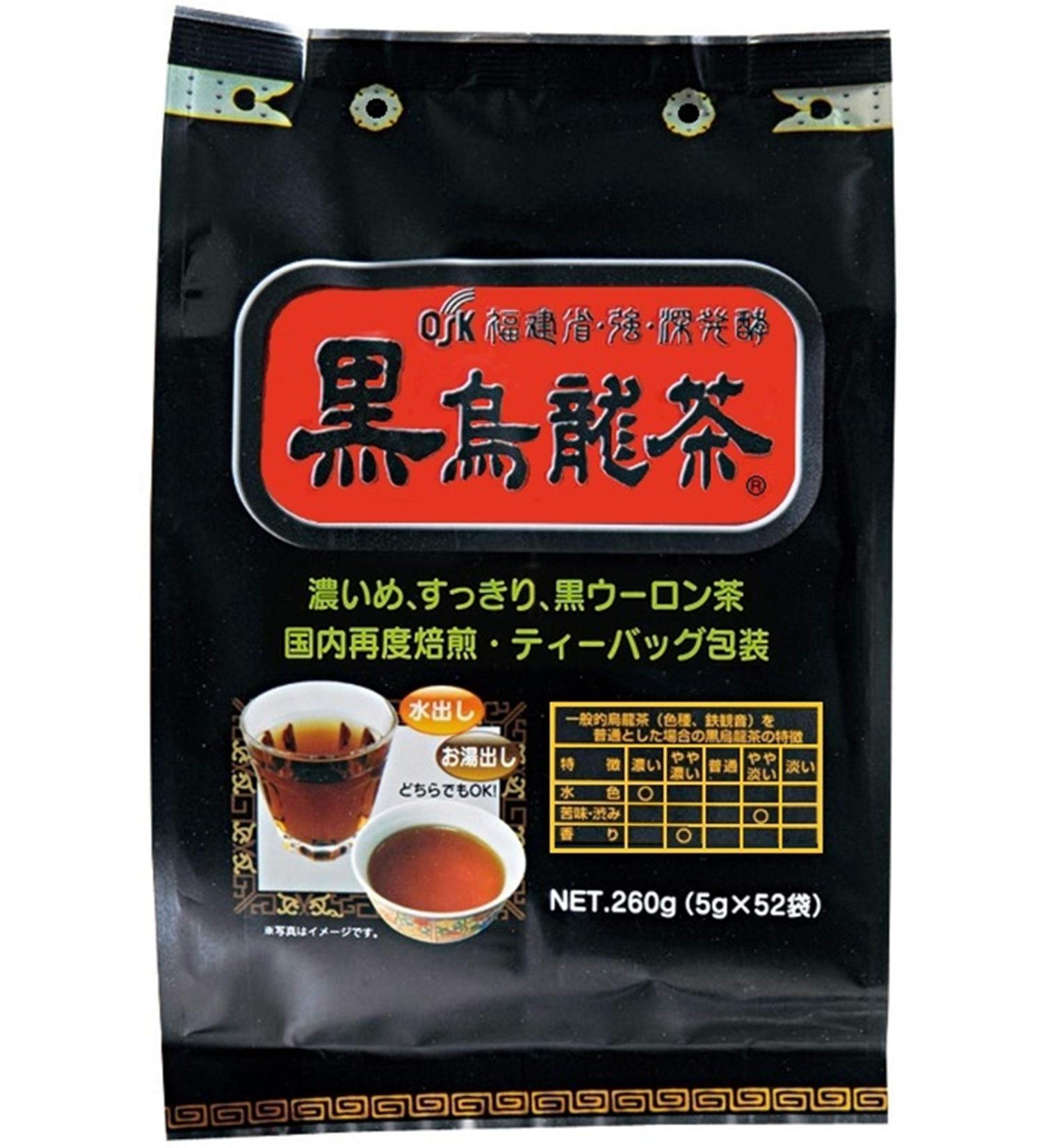 OSK Black Oolong Tea - 52 Bags | Premium Quality Loose Leaf Tea - Buy Online on GoSupps.com
