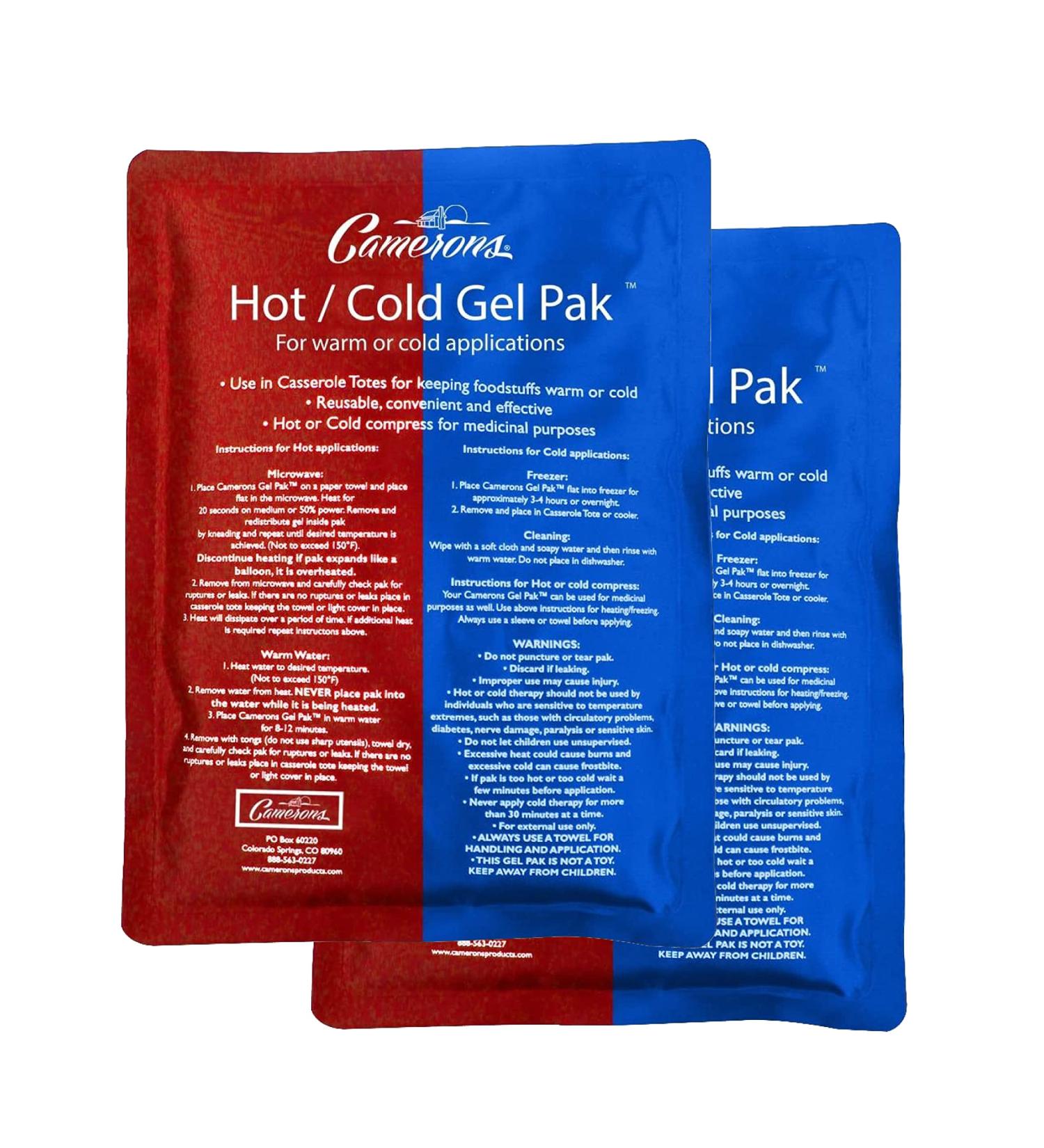 XL Hot/Cold Gel Pack Set - 2 Large Ice & Heating Packs (8x11) - Reusable for Injuries, Physical Therapy, and Food Temperature Control - Buy Online on GoSupps.com
