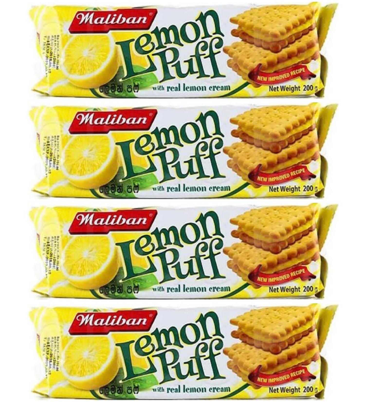 Maliban Maliban Set of 4 packs of lemon tea biscuits 200 g