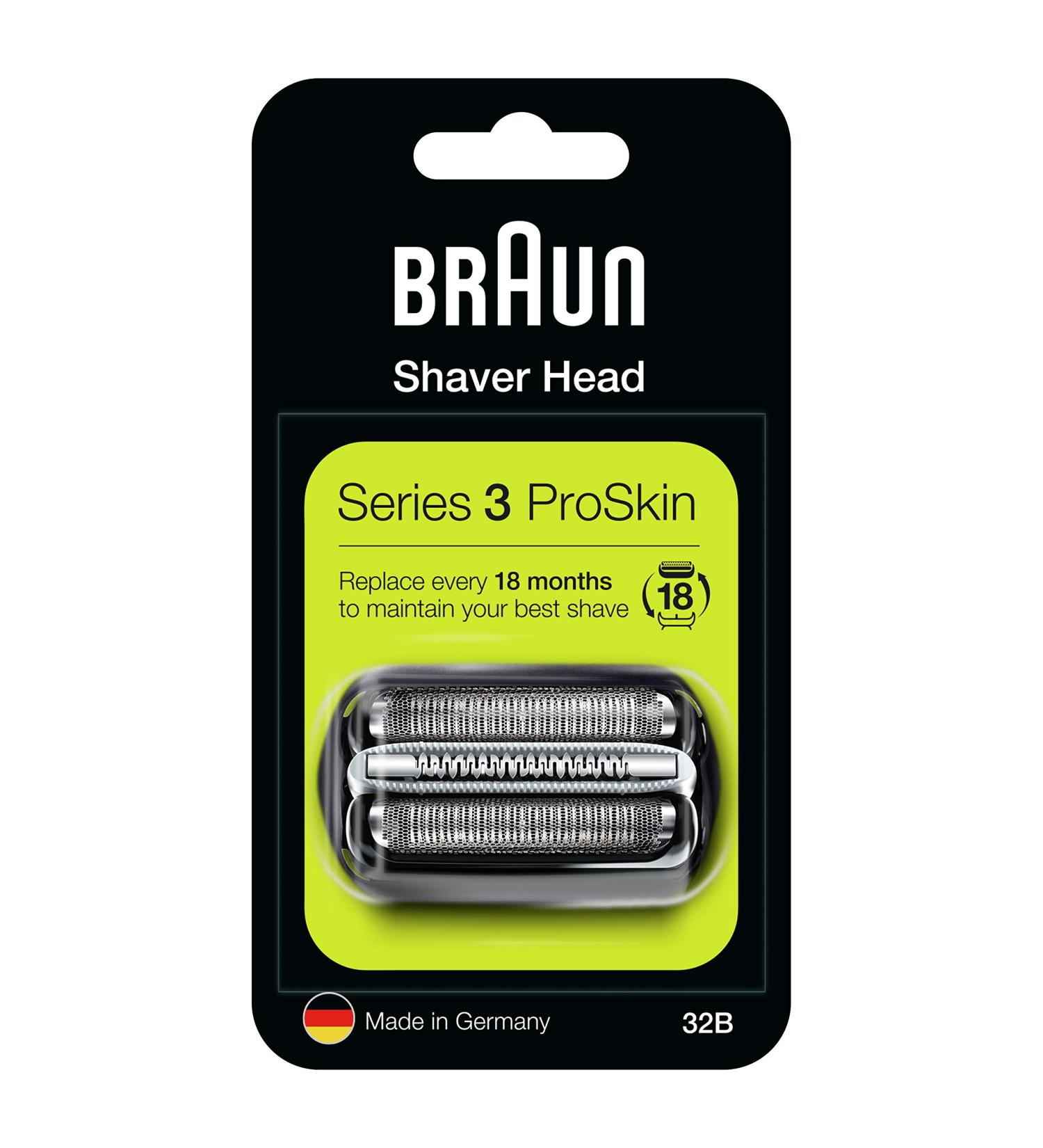 Buy Braun Shaving Head Combo Pack 32B for Braun Shavers - Black | International Shipping Available - Buy Online on GoSupps.com