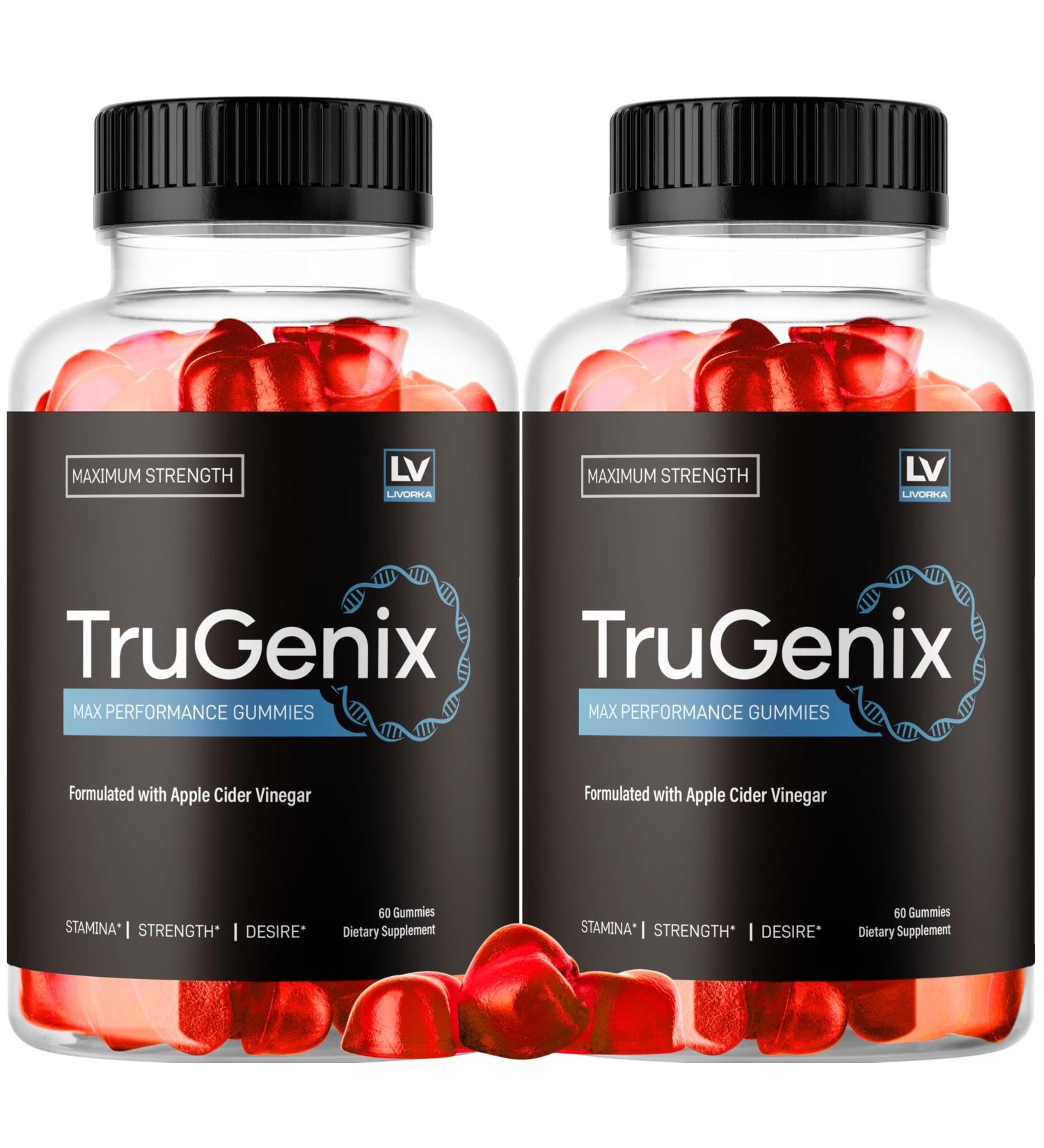 (2 Pack) TruGenix Gummies TruGenix Gummies for Men Official TruGenix Gummies Advanced Formula TruGenix ACV Gummies TruGenix Support Supplement Gummies Premium Formula 120 Gummies for 2 Months - Buy Online on GoSupps.com