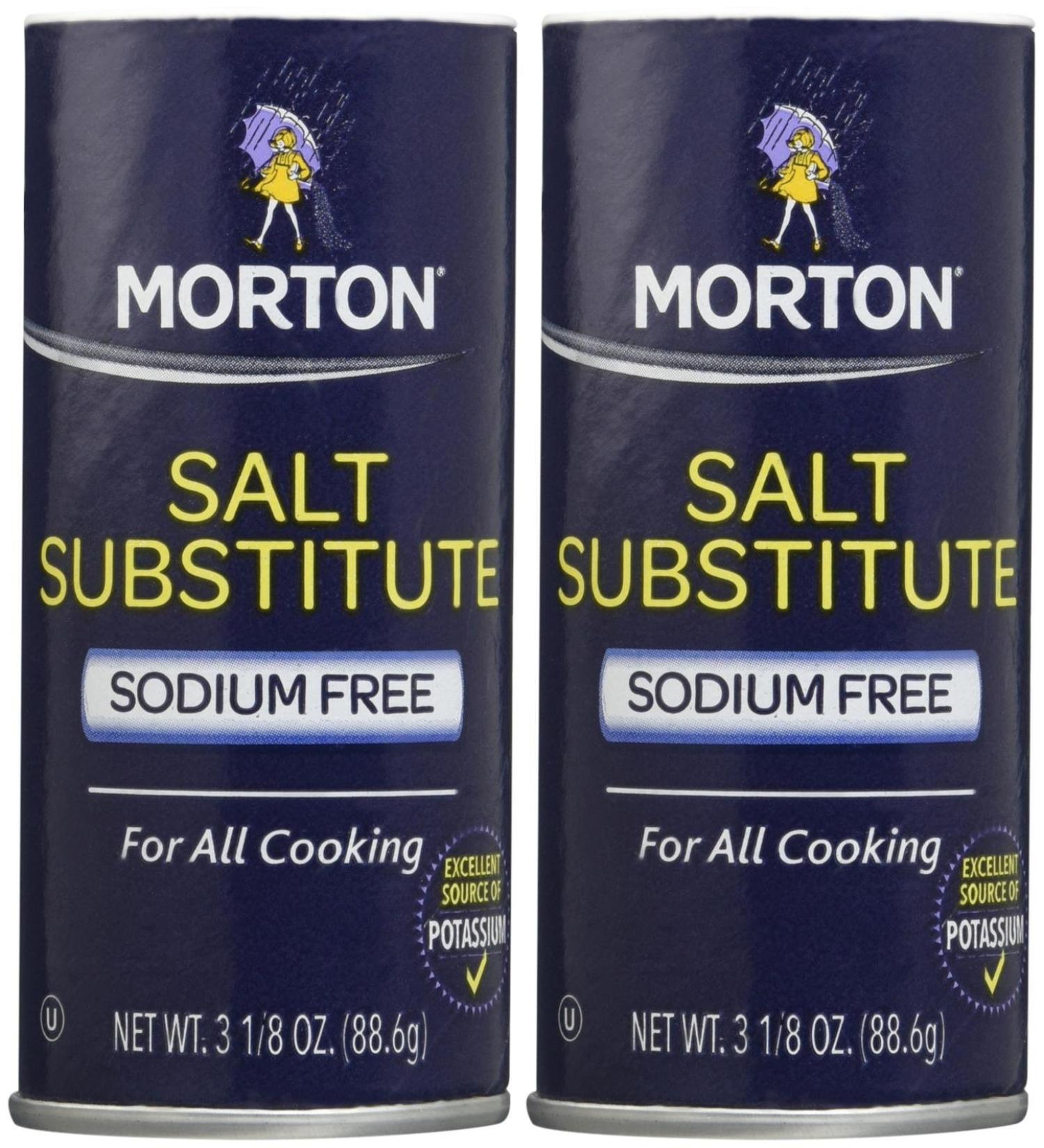 Morton Salt Substitute, 3.12 oz, 2 pk