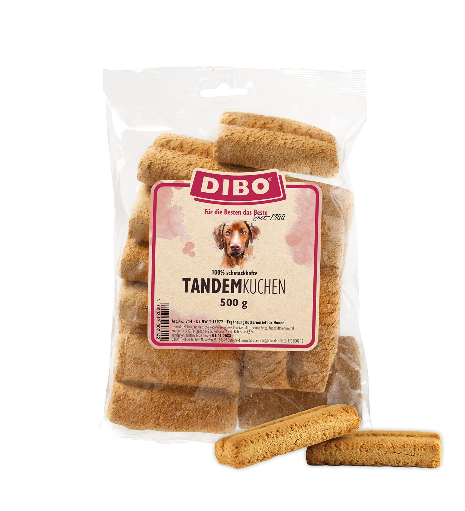 Dibo Tandem Cake 500g - Healthy Natural Dog Treats | B.A.R.F. Biscuits for Dogs - Buy Online on GoSupps.com
